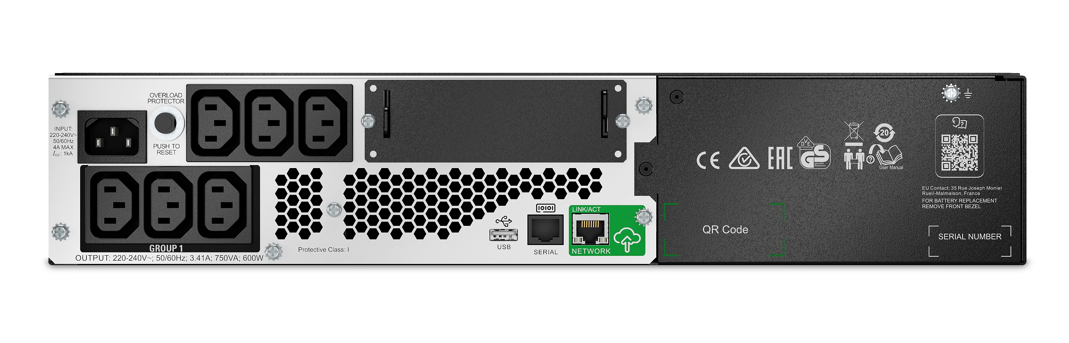 APC Smart-UPS Li-Ion 750VA Short Depth with SmartConnect - USV (in Rack montierbar/extern)