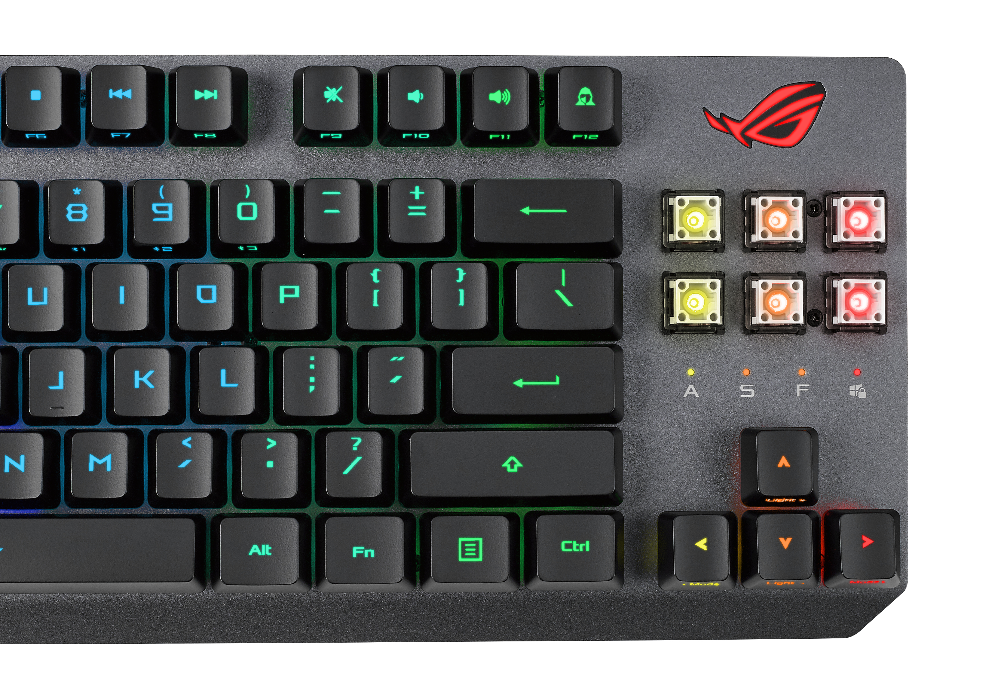 ASUS ROG Strix Scope RX TKL Wireless Deluxe, Verkabelt & Kabellos, USB + RF Wireless + Bluetooth, Me