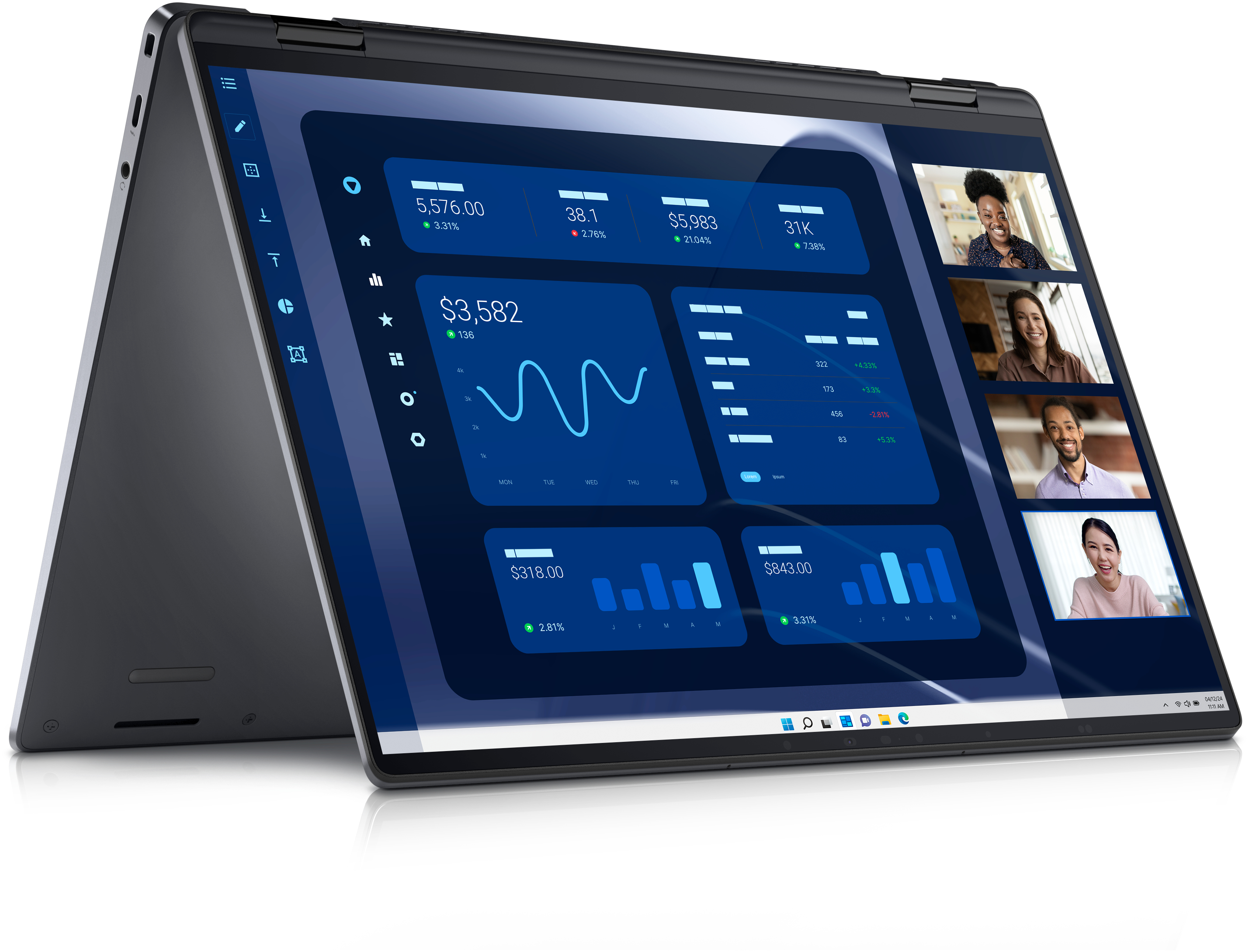 Dell Latitude 9450 2-in-1, 14" WQXGA, Ultra 7 165U, 16GB RAM, 512GB SSD, Win11 Pro