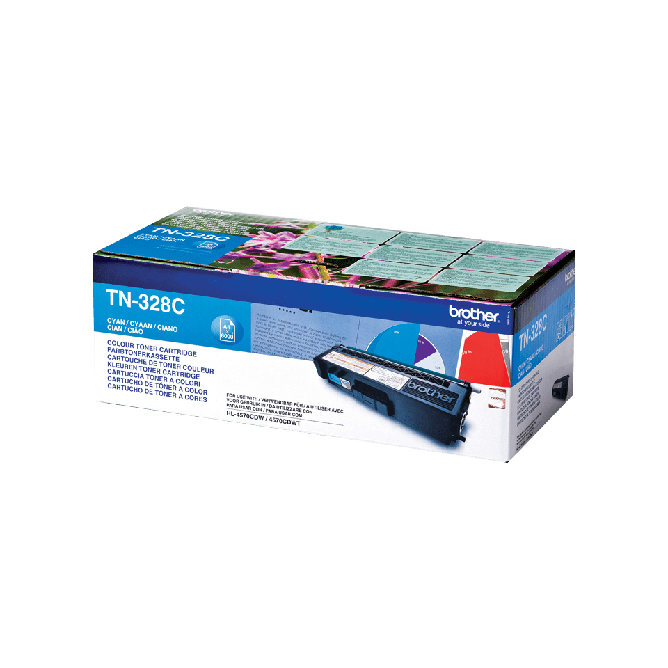 Brother TN-328C, 6000 Seiten, Cyan, 1 Stück(e)