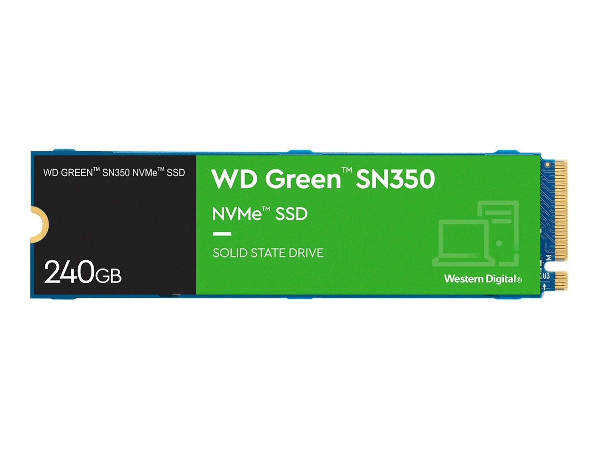 WD Green SN350 NVMe SSD WDS240G2G0C - SSD - 240 GB - intern - M.2 2280 - PCIe 3.0 x4 (NVMe)
