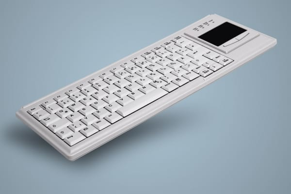 Cherry Active Key AK-4400, Volle Größe (100%), USB, Membran Key Switch, Weiß