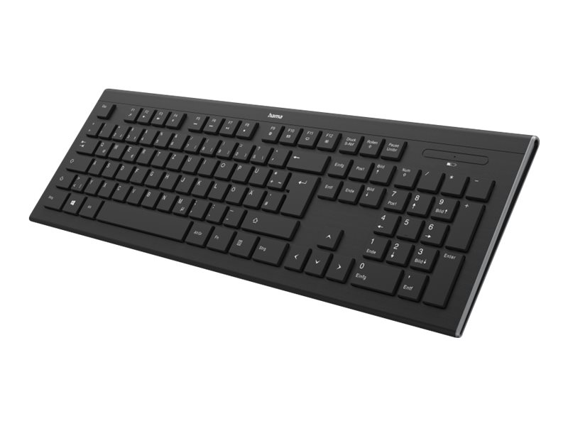 Hama "Cortino" - Tastatur - kabellos - 2.4 GHz