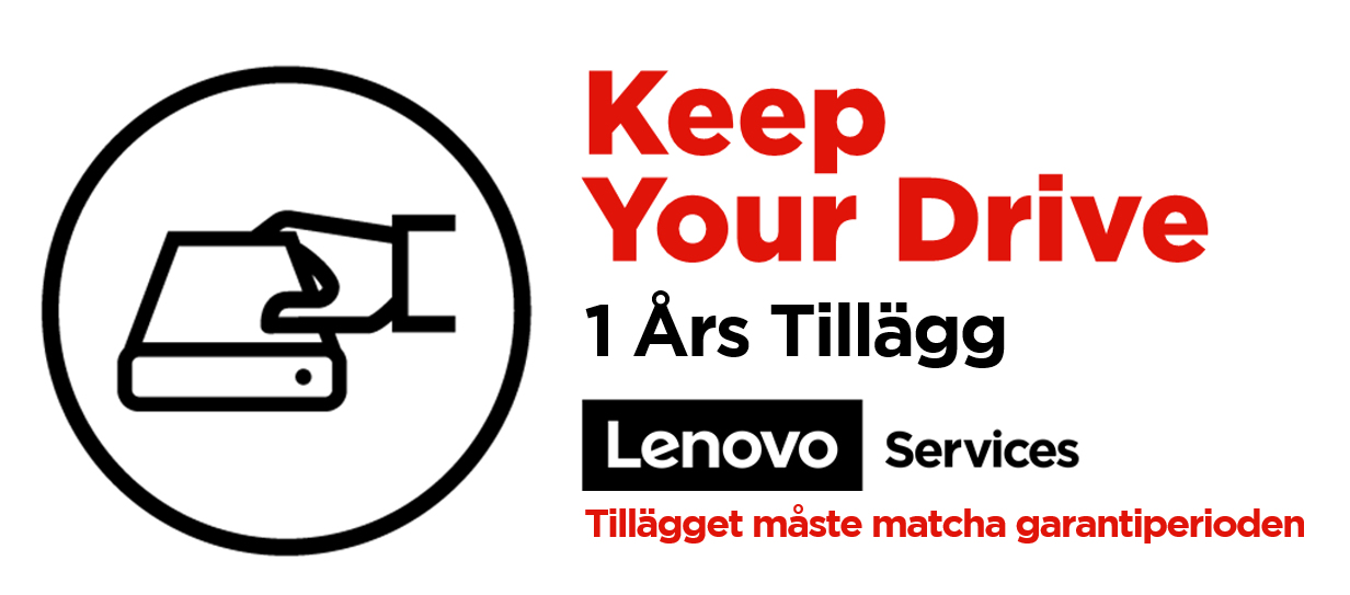 Lenovo Service 1Y Keep Your Drive - Systeme Service & Support