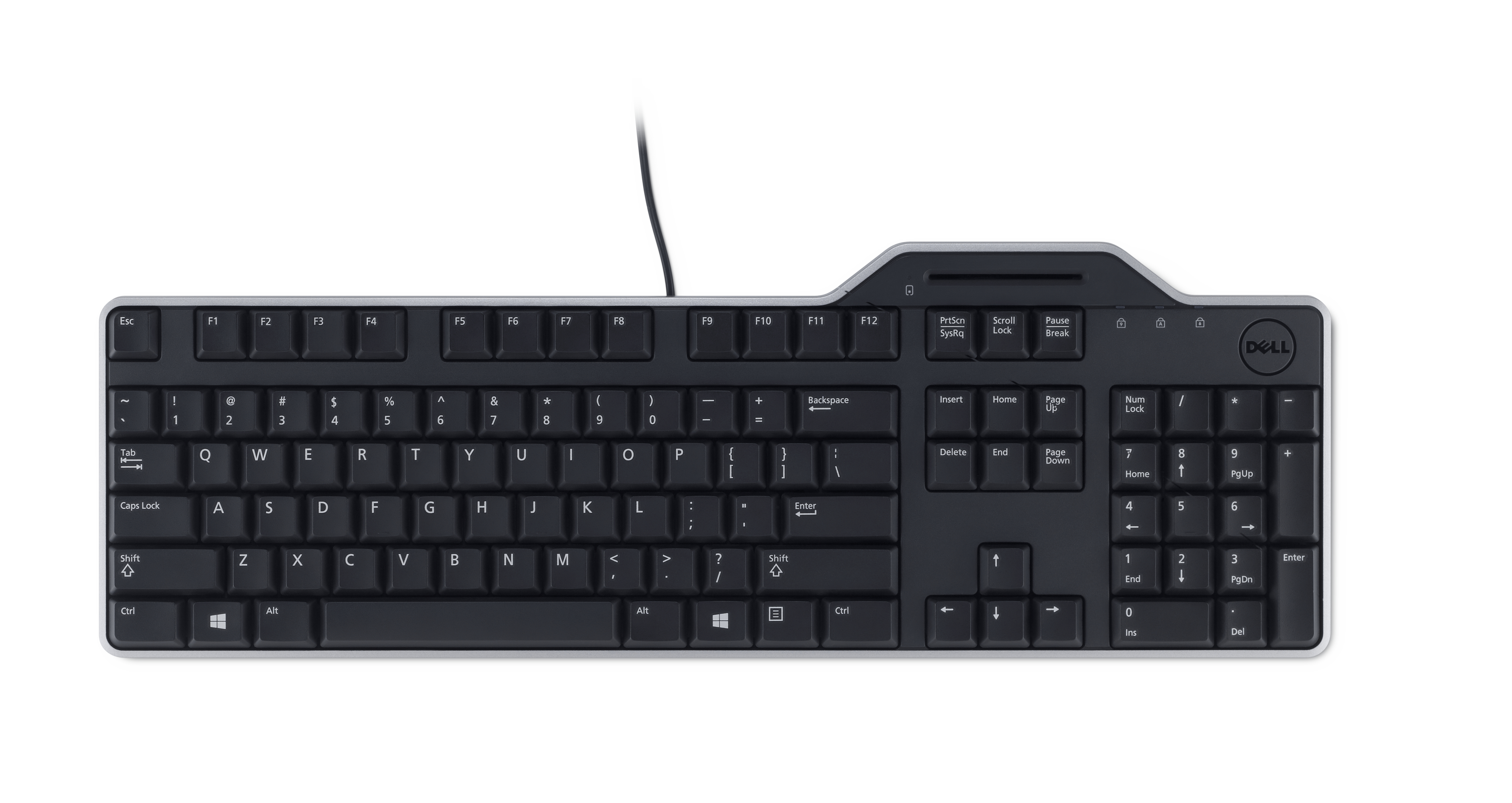 Dell KB813, Volle Größe (100%), Kabelgebunden, USB, QWERTY, Schwarz