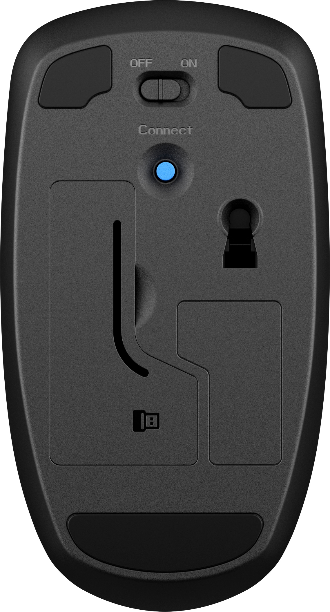 HP X200 - Maus - optisch - kabellos - 2.4 GHz - kabelloser Empfänger (USB)