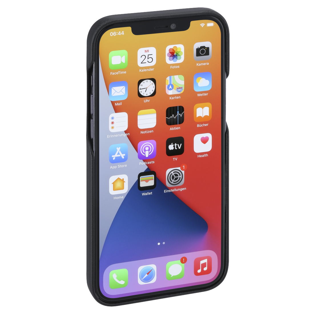 Hama MagCase Finest Sense, Cover, Apple, iPhone 12 Pro Max, 17 cm (6.7"), Schwarz
