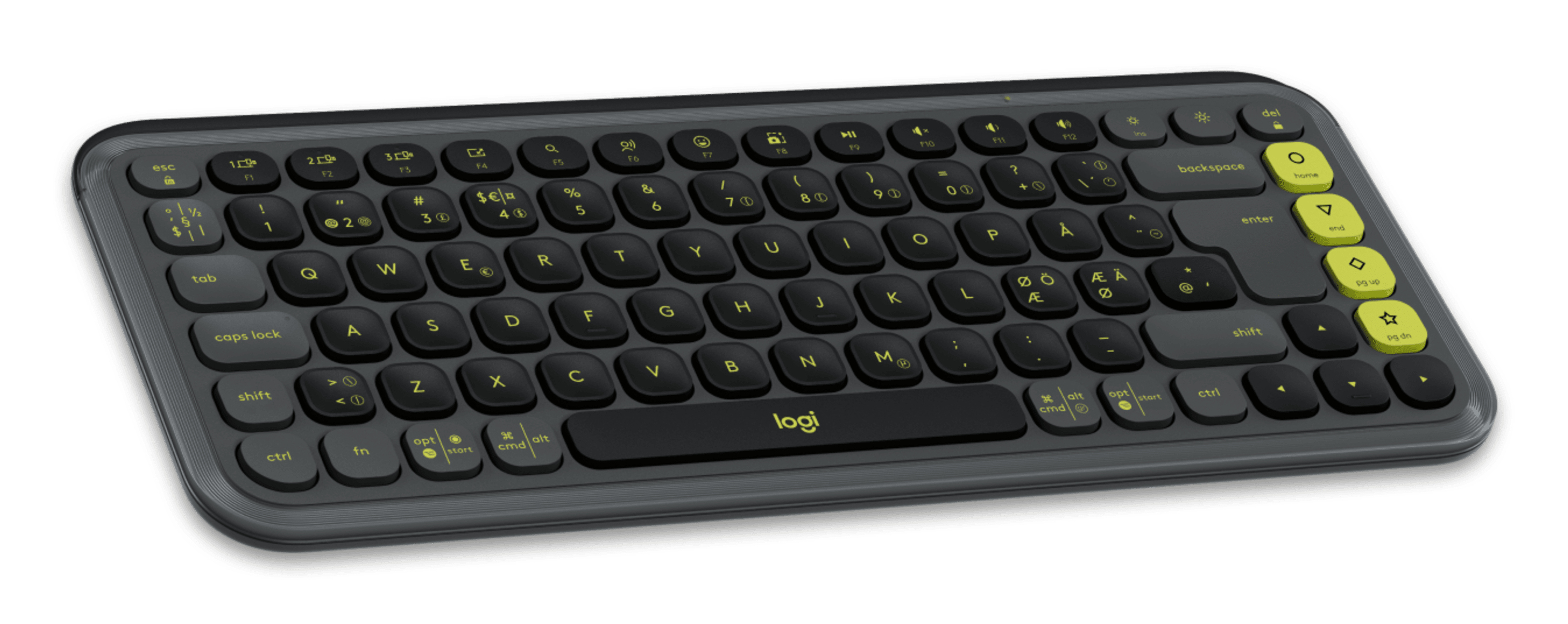 Logitech POP Icon Combo - Tastatur-und-Maus-Set - kabellos - Bluetooth LE - QWERTY - Nordisch (Dänis