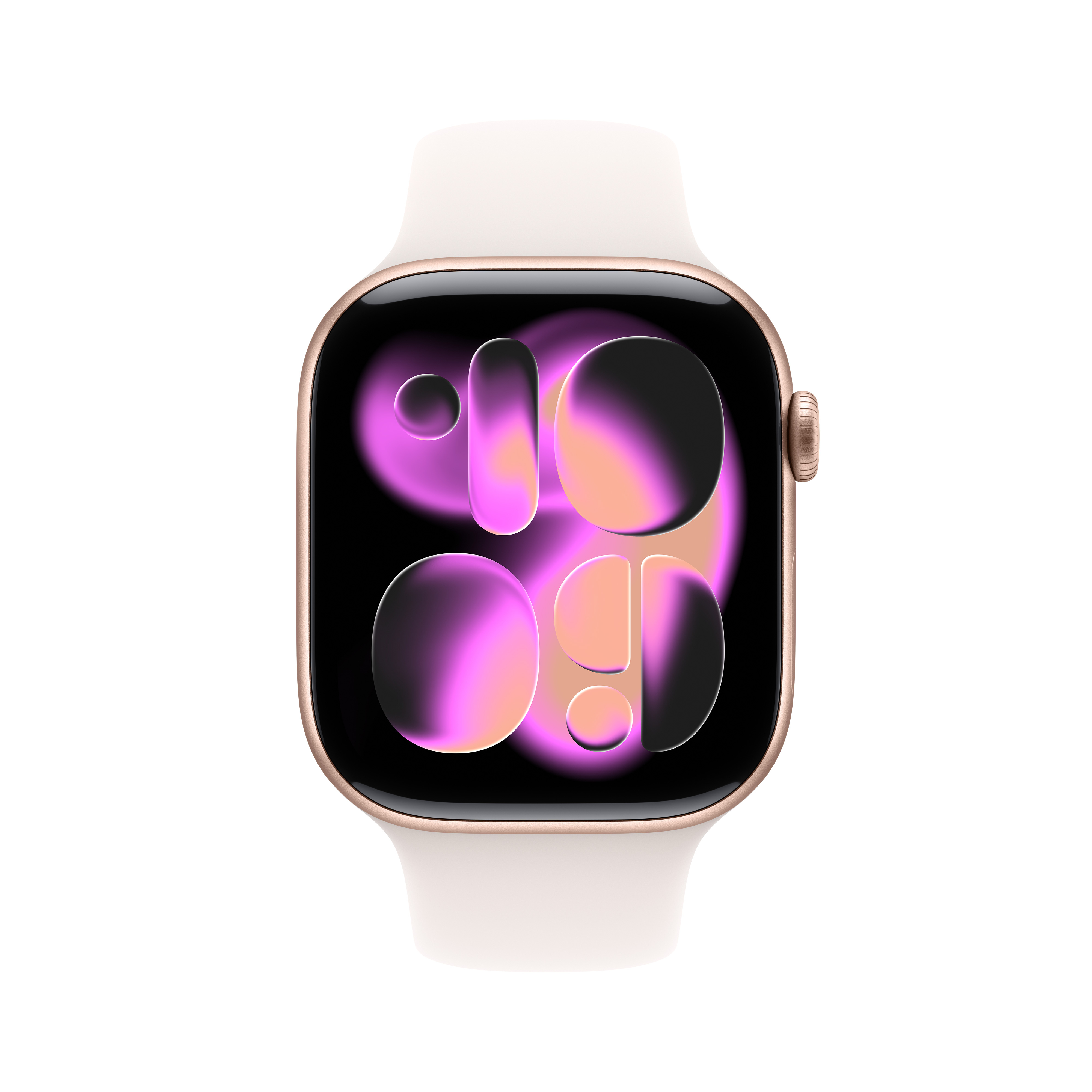 Apple Watch Series 11 (GPS) 46mm Aluminium rosegold mit Sportarmband S/M blassrosa