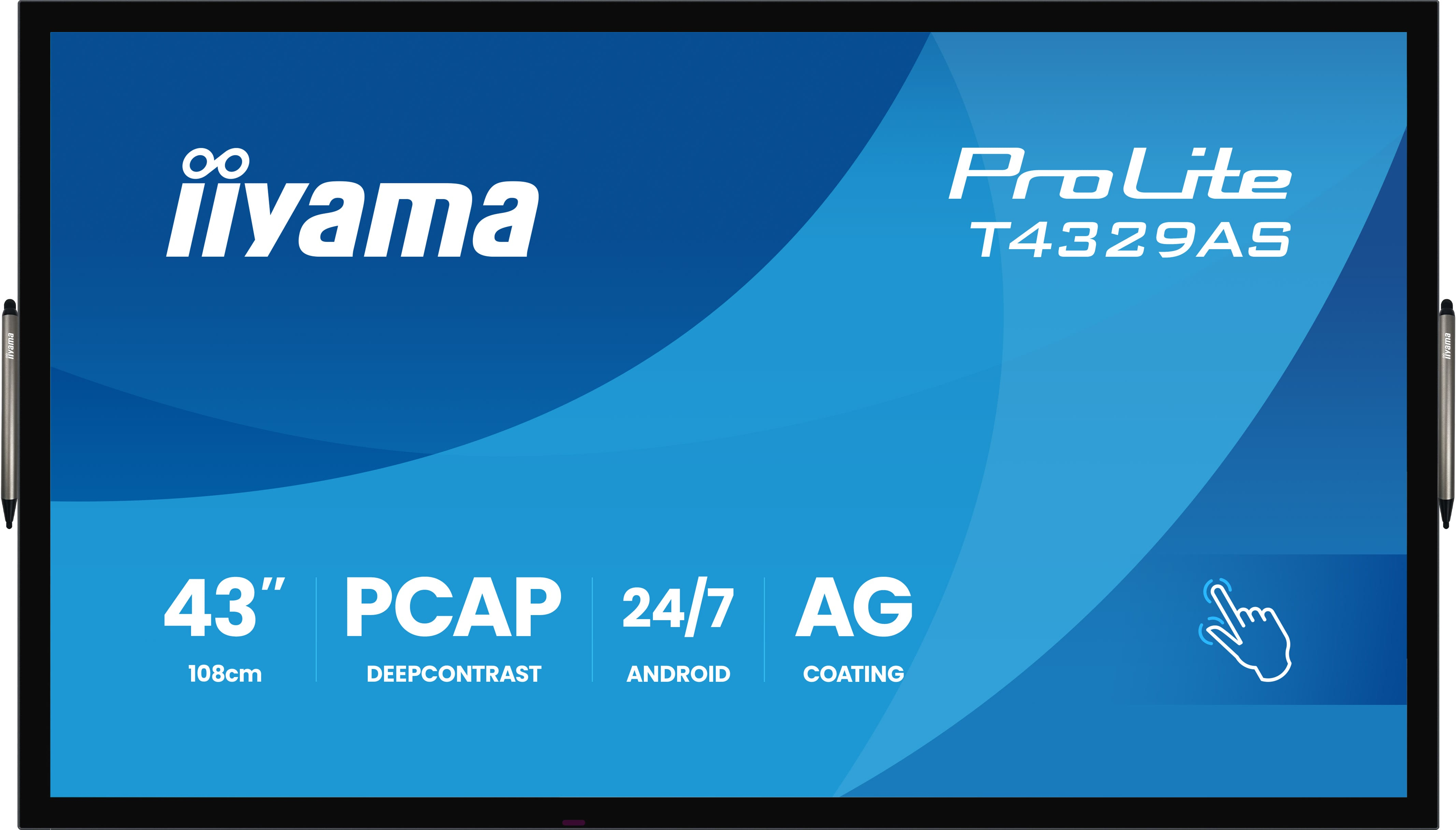 B-WARE - iiyama ProLite T4329AS-B1AG, 42.5" Interactive Display