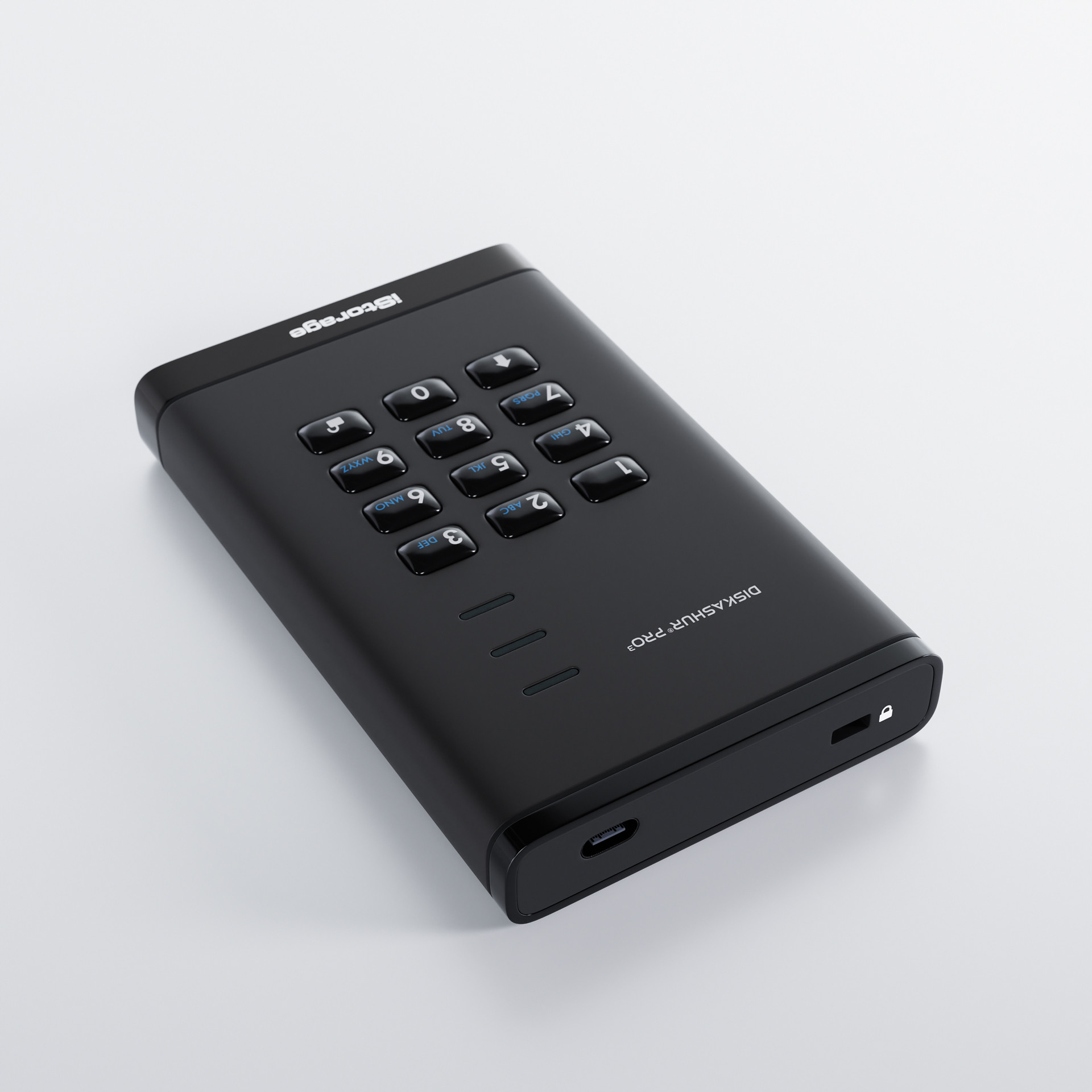 iStorage diskAshur PRO³ - SSD - verschlüsselt - 4 TB - extern (tragbar)