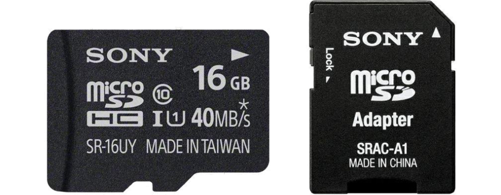 Sony SR16UYA - Flash-Speicherkarte (microSDHC/SD-Adapter