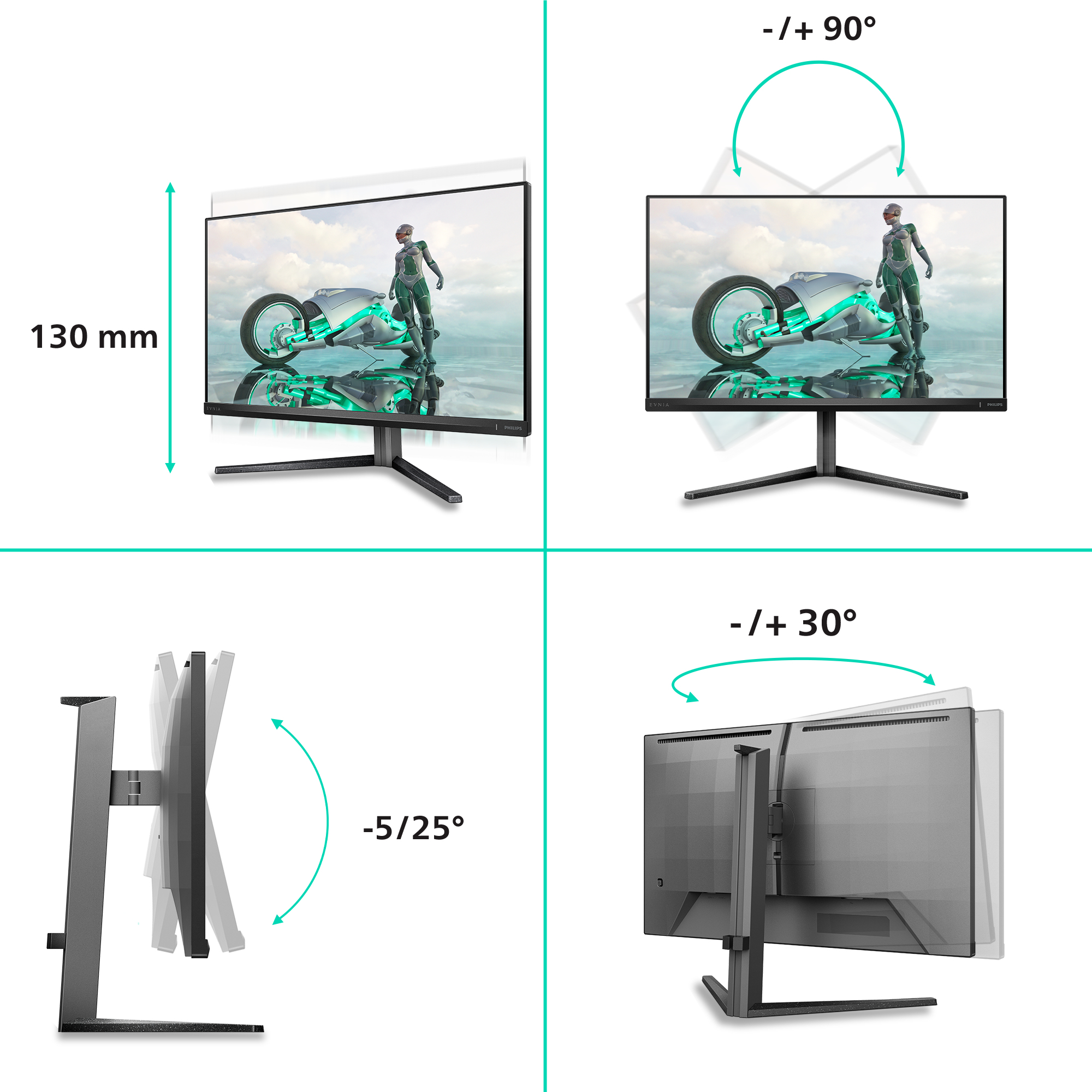 Philips Evnia 3000 27M2N3800A - LED-Monitor - Gaming - 68.5 cm (27")