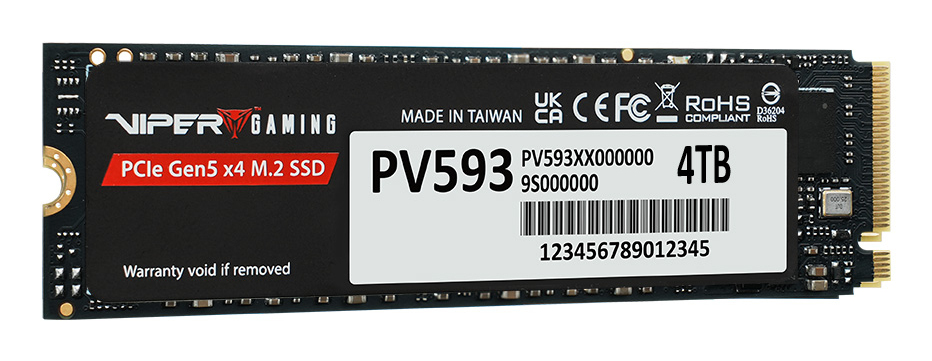 PATRIOT Viper Gaming PV593 - SSD - 4 TB - intern - M.2 2280 - PCI Express 5.0 x4 (NVMe)