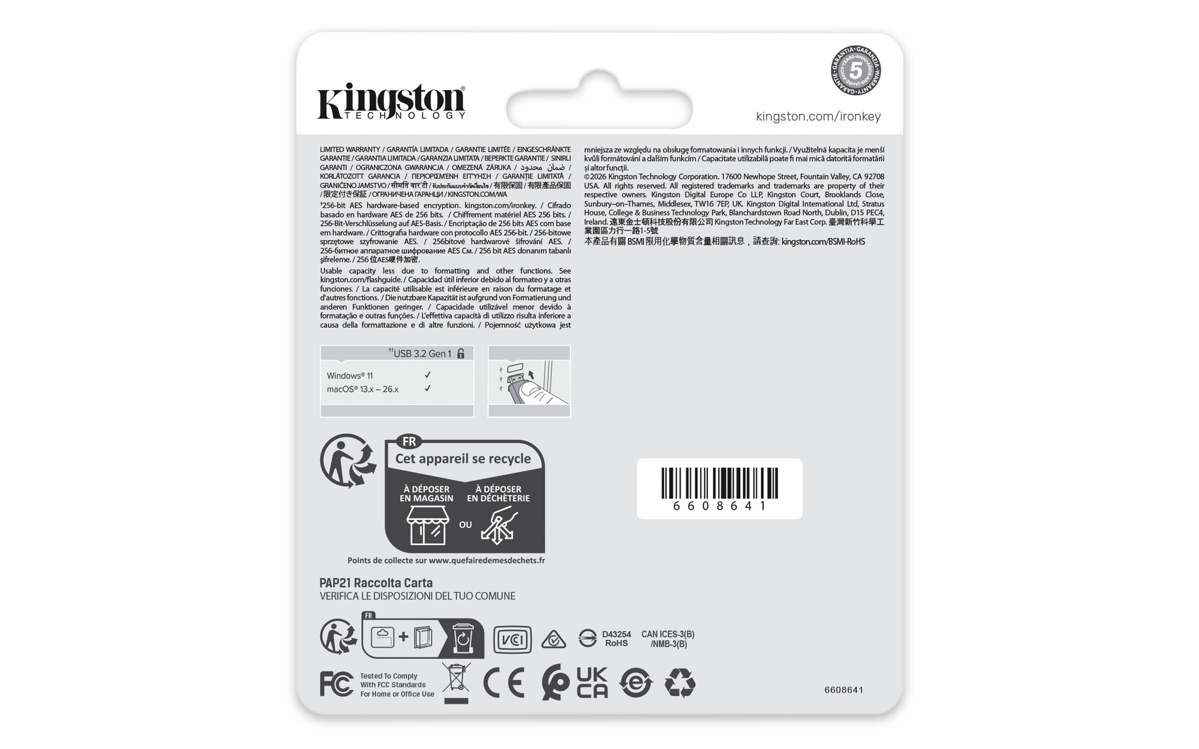 Kingston IronKey Locker+ 50 G2 - USB-Flash-Laufwerk