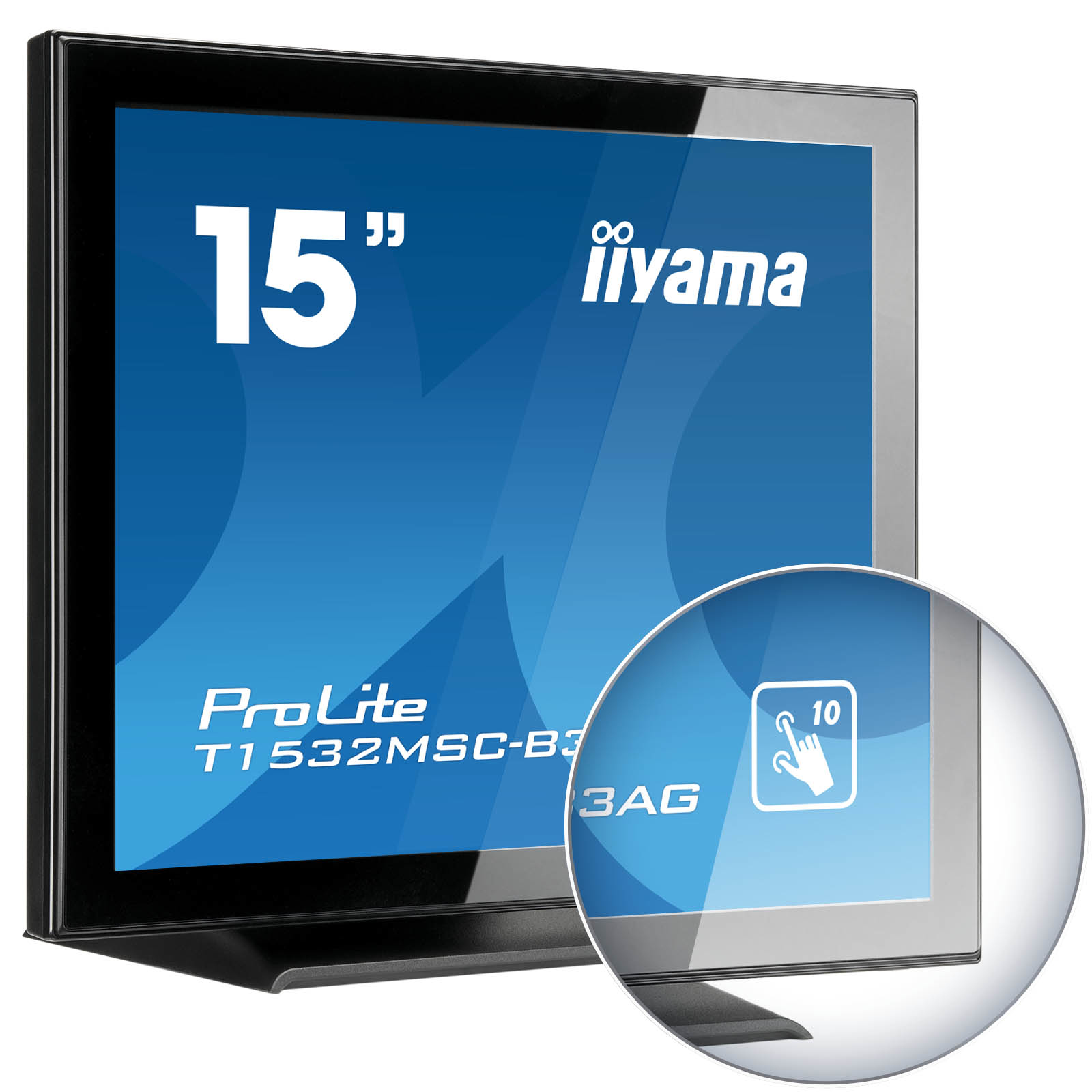 Iiyama ProLite T1532MSC-B3AG - LED-Monitor - 38 cm (15")
