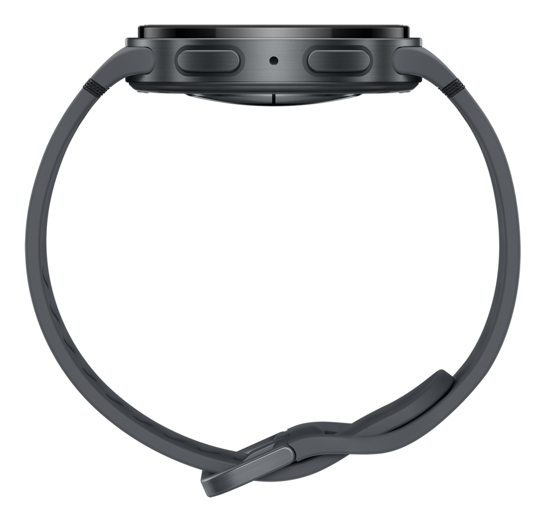 Samsung Galaxy Watch8 - 40 mm - Carbon-Schwarz - intelligente Uhr mit Sportband - Gummi - Graphit -