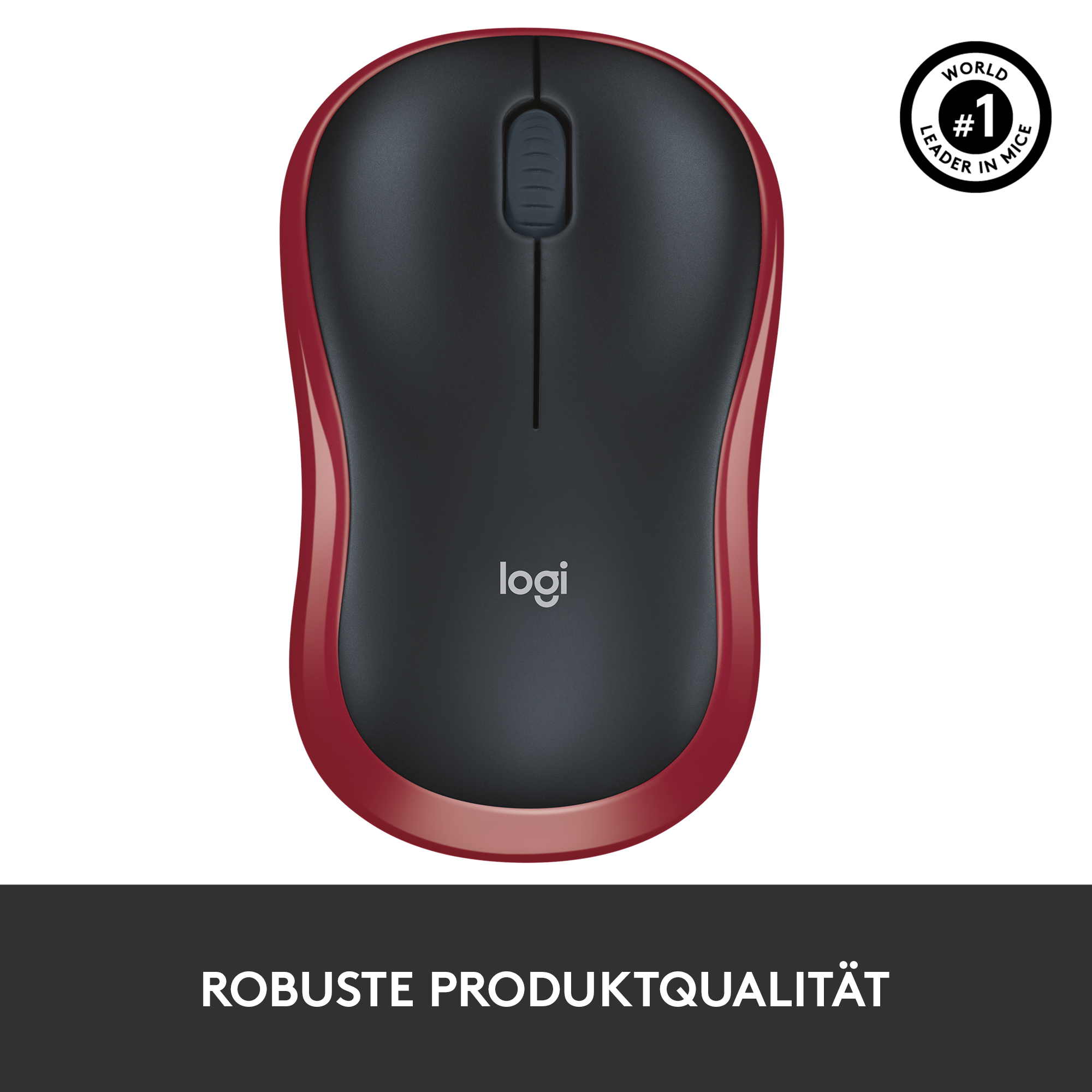 Logitech M185 - Maus - optisch - kabellos - 2.4 GHz - kabelloser Empfänger (USB)