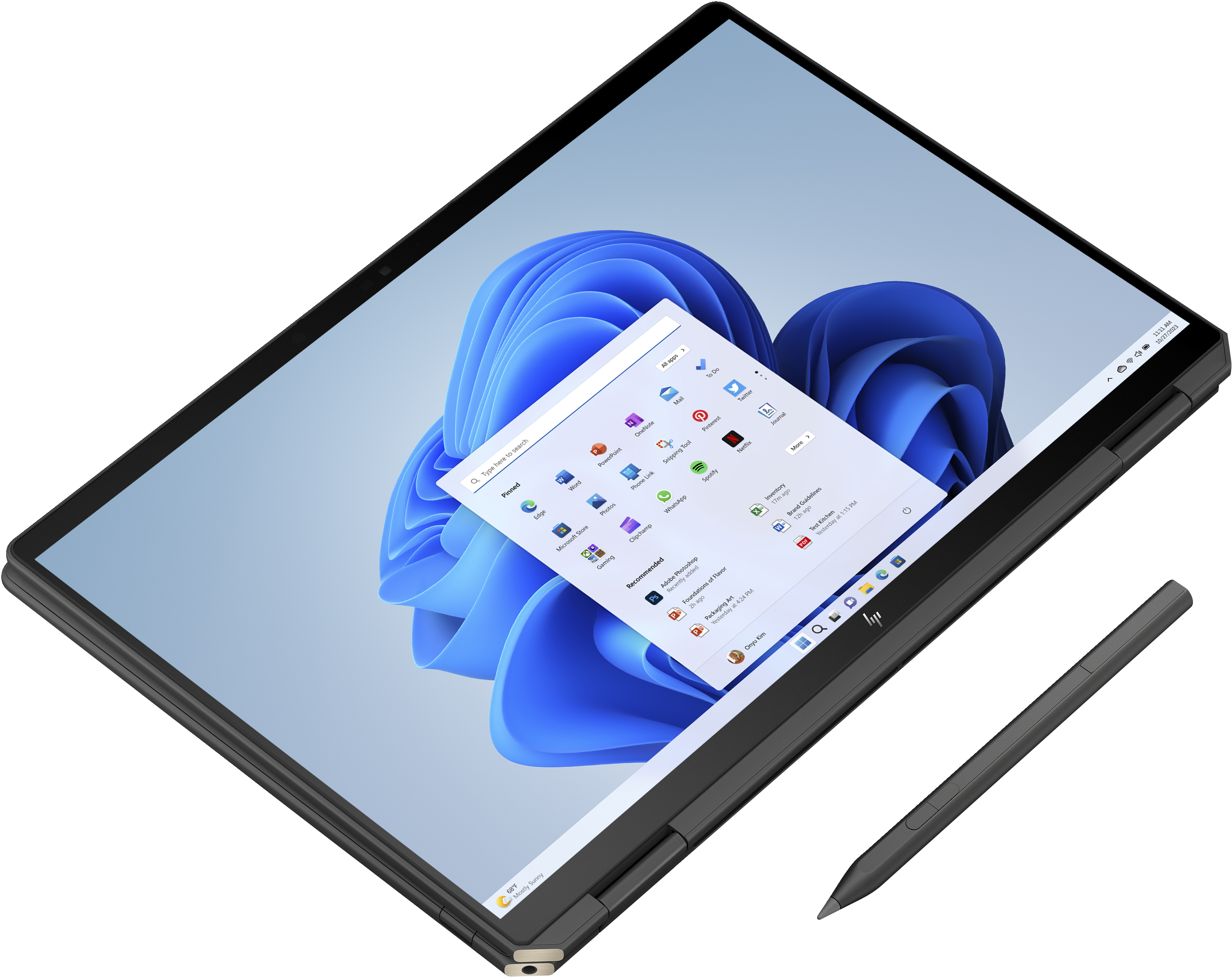 HP Spectre x360 14-eu0078ng, Intel Core Ultra 7, 35,6 cm (14"), 2880 x 1800 Pixel, 32 GB, 2 TB, Wind