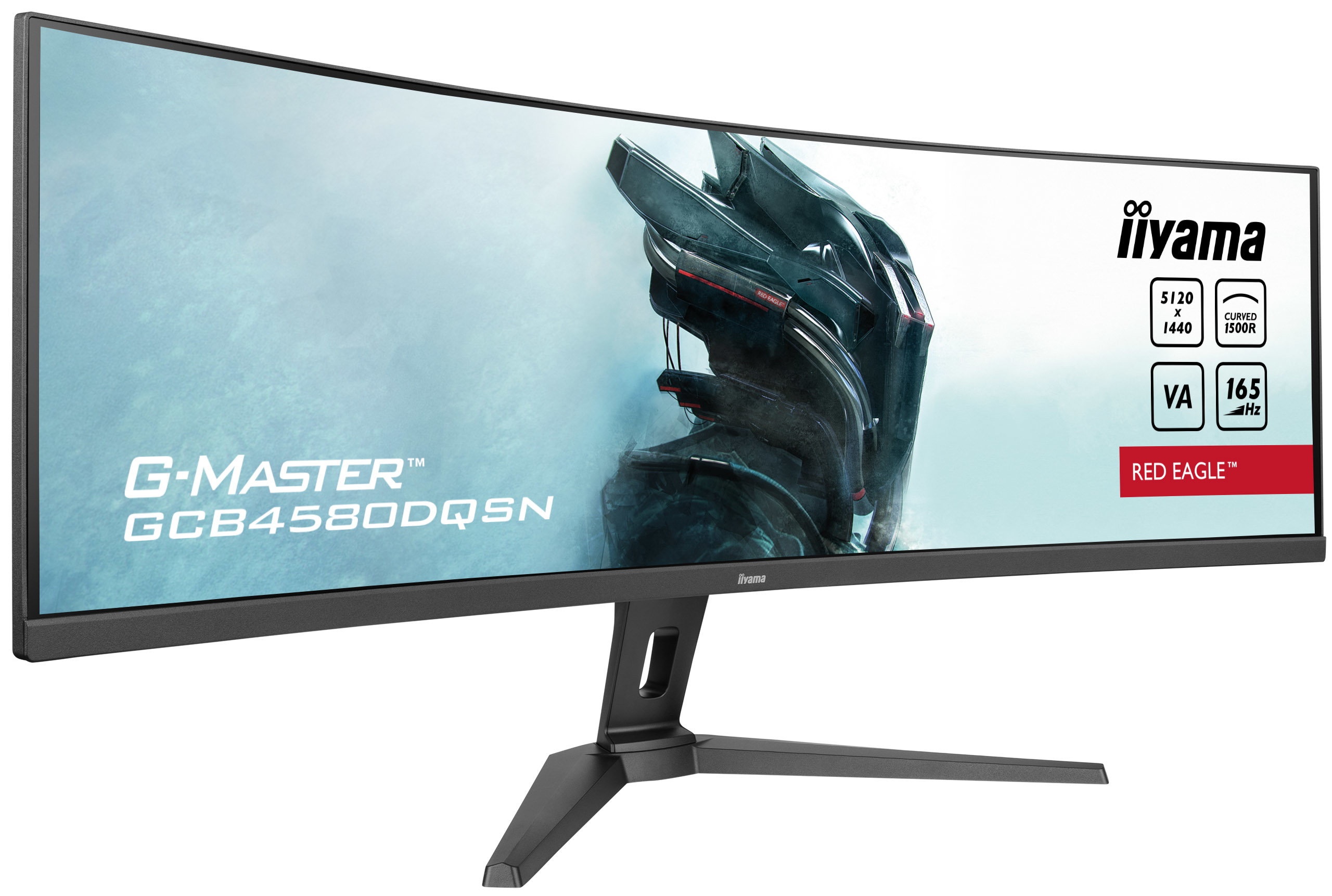 B-WARE - Iiyama G-MASTER Red Eagle GCB4580DQSN-B1 Curved-Monitor 114.3cm (45") DQHD), VA, 0.8ms, HDM