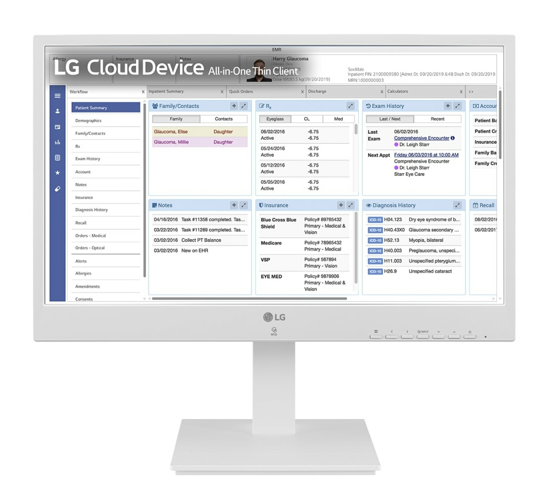 LG 24CR671N-2P, 60,5 cm (23.8"), Full HD, Intel® Pentium®, 8 GB, 256 GB, Weiß