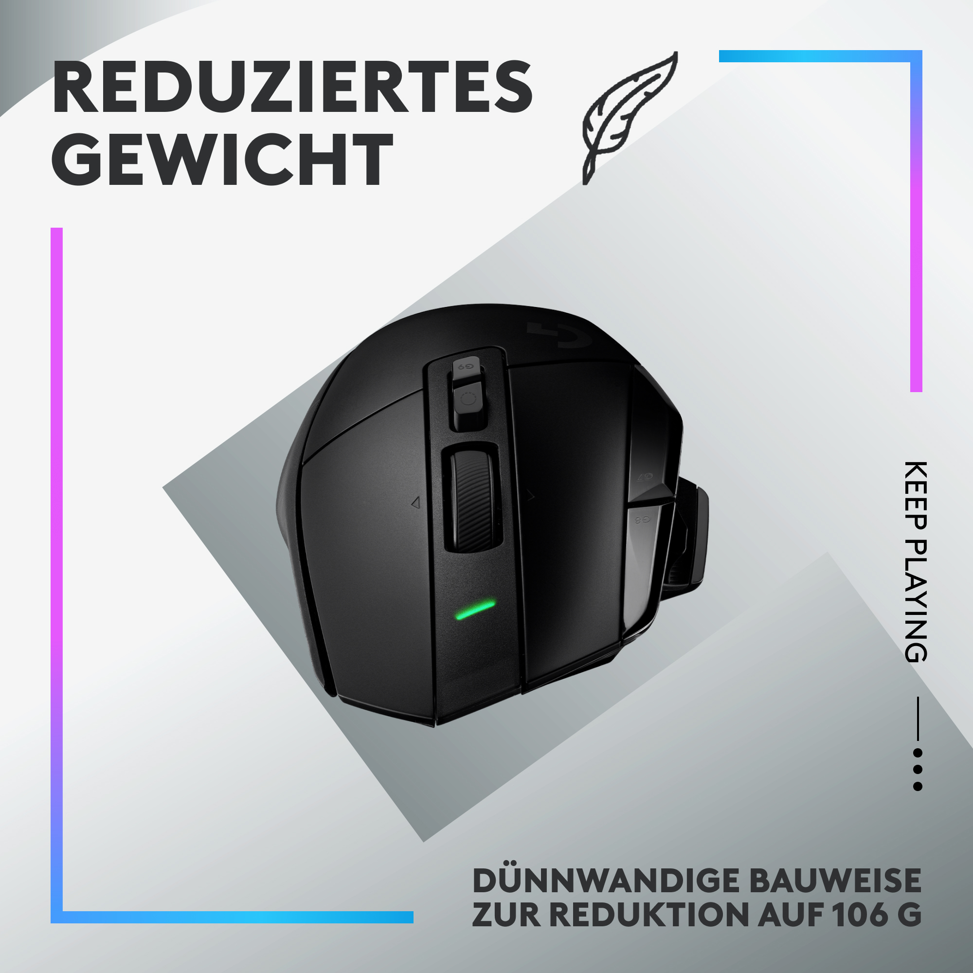 Logitech G G502 X PLUS - Maus - optisch - 11 Tasten