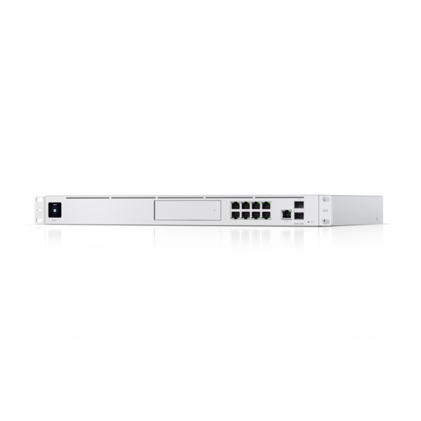 Ubiquiti UniFi Dream Machine Pro, UniFi OS Console, Rackmount Gigabit Managed NVR Switch, 9x RJ-45,