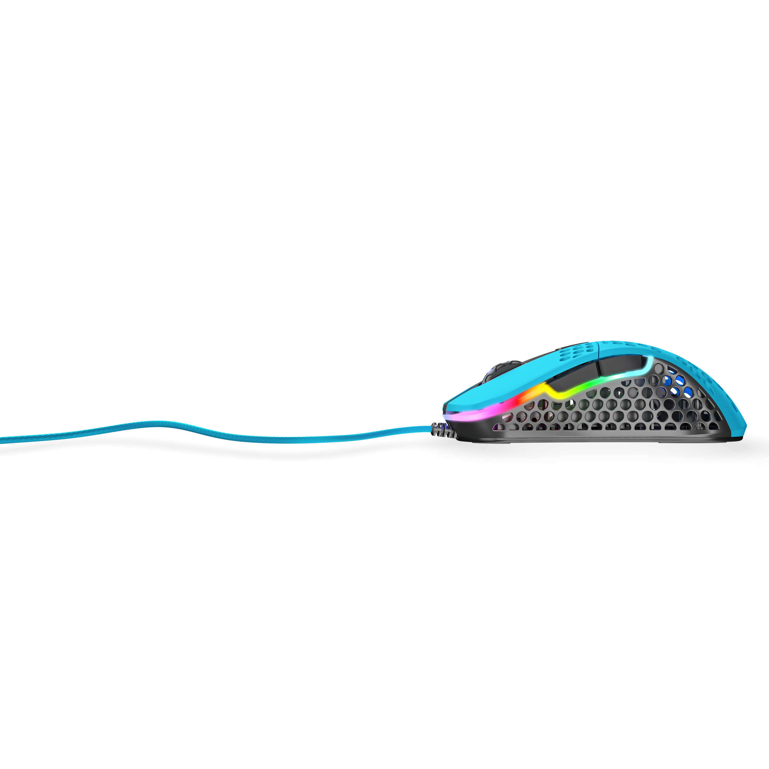 Cherry XTRFY M4 RGB, rechts, Optisch, USB Typ-A, 16000 DPI, Schwarz, Blau