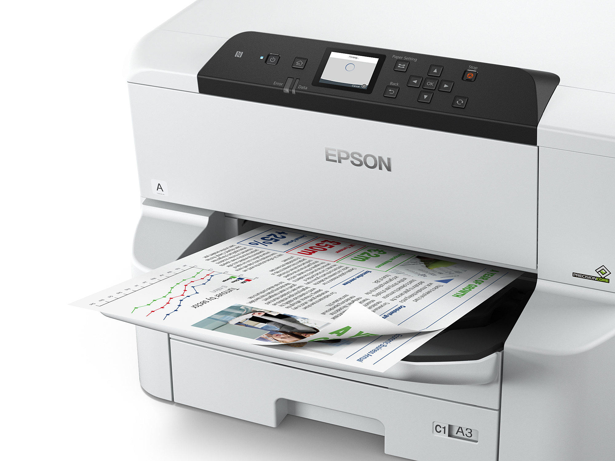 Epson WorkForce Pro WF-C8190DTW - Drucker - Farbe - Duplex - Tintenstrahl - A3 - 4800 x 1200 dpi - b