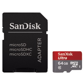 SanDisk Ultra - Flash-Speicherkarte (microSDXC-an-SD-Adapter