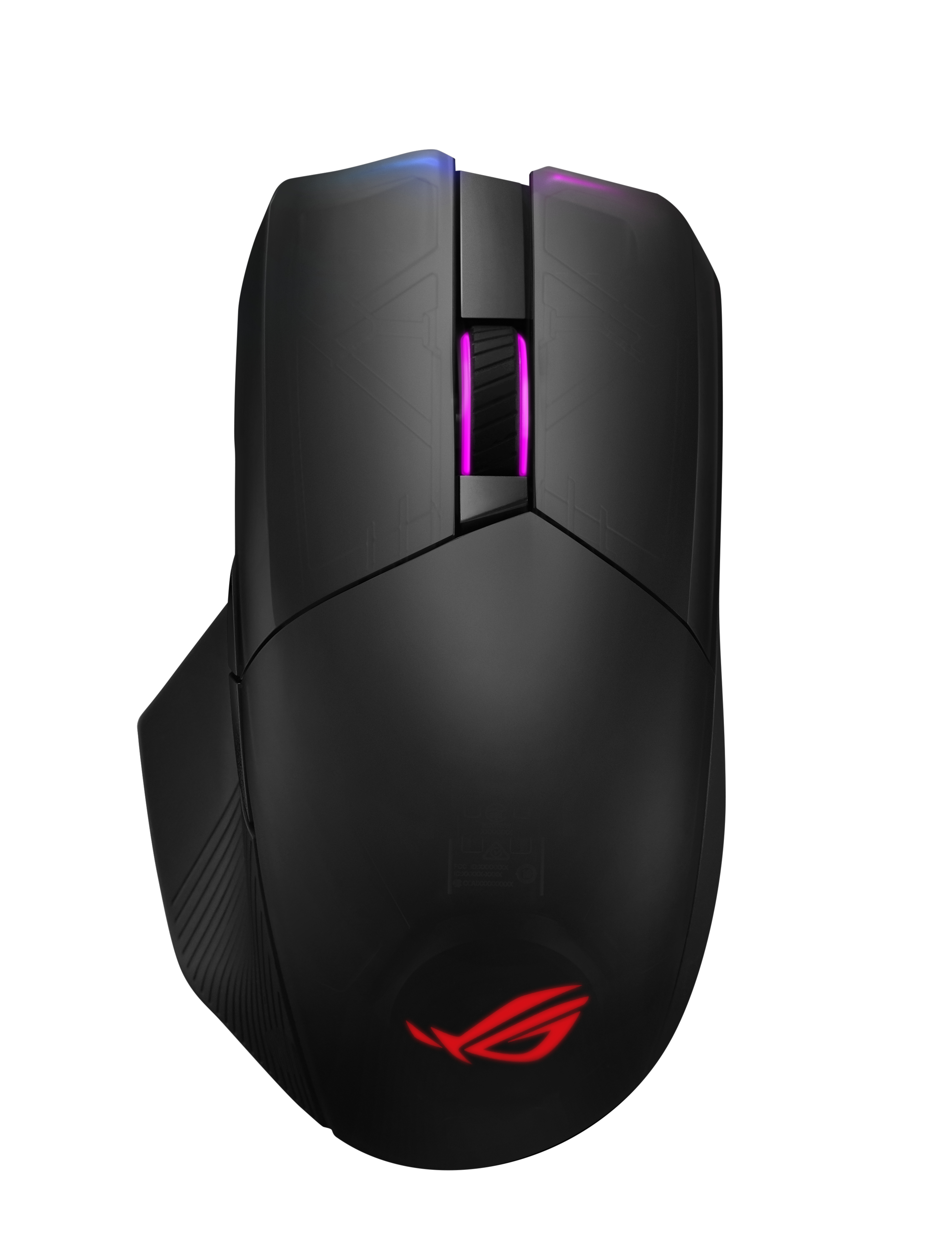 ASUS ROG Chakram, rechts, Optisch, RF Wireless + Bluetooth + USB Type-A, 16000 DPI, Schwarz