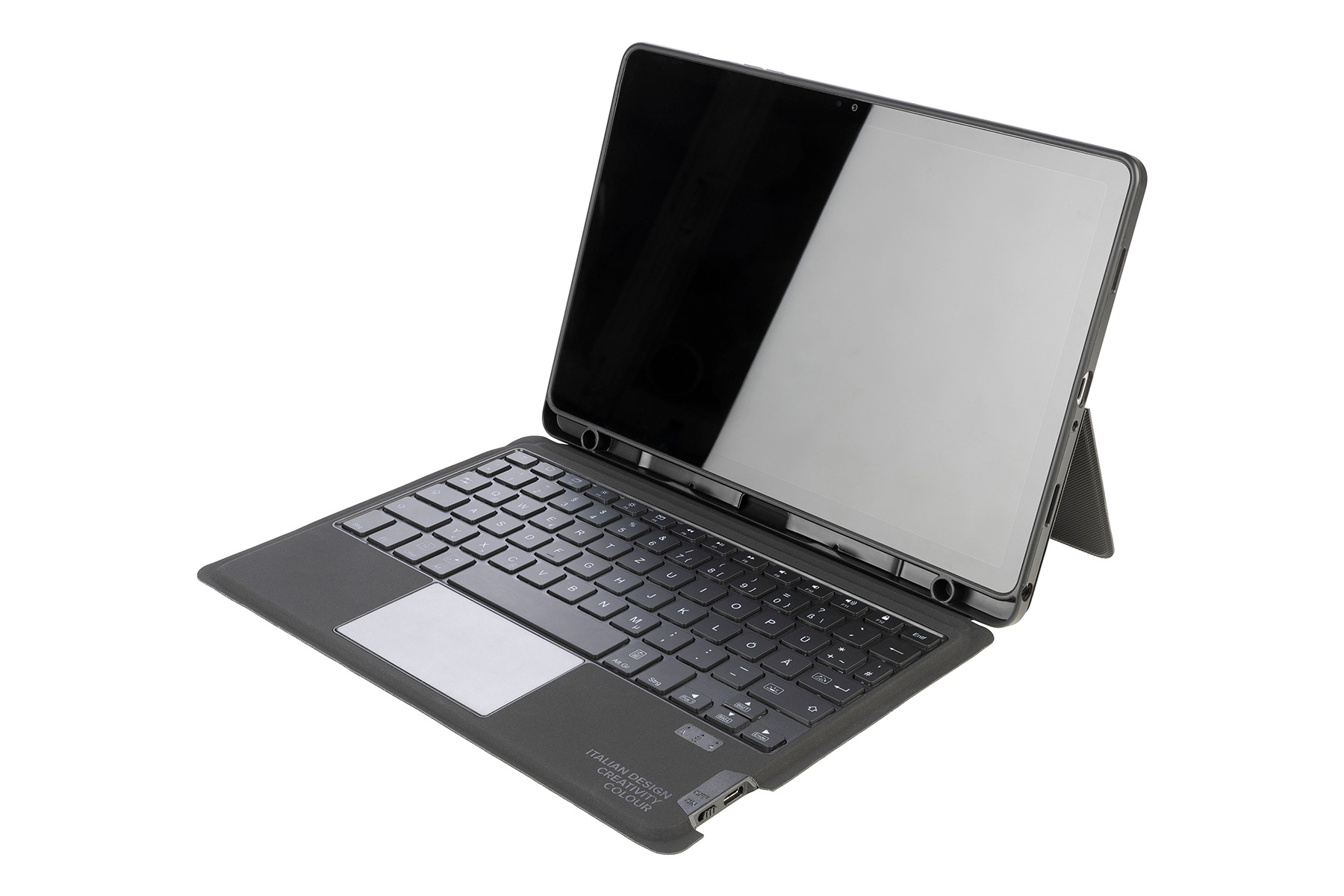Samsung Tucano F-TUCBCKTABA9P - Tastatur und Foliohülle (Buch-Cover)