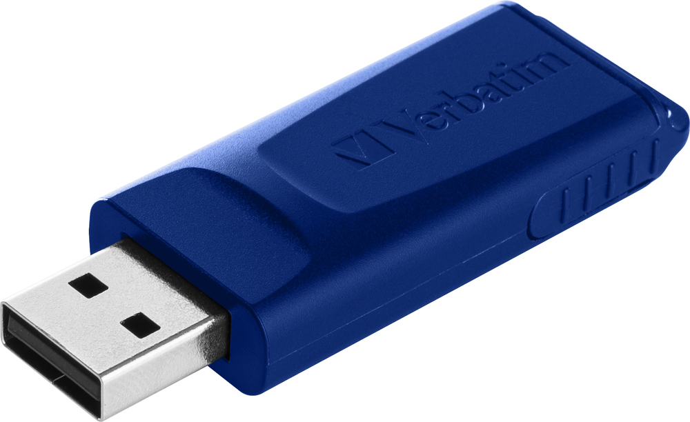Verbatim Slider - USB-Flash-Laufwerk - 16 GB - USB 2.0 - Blau, Rot, grün (Packung mit 3)