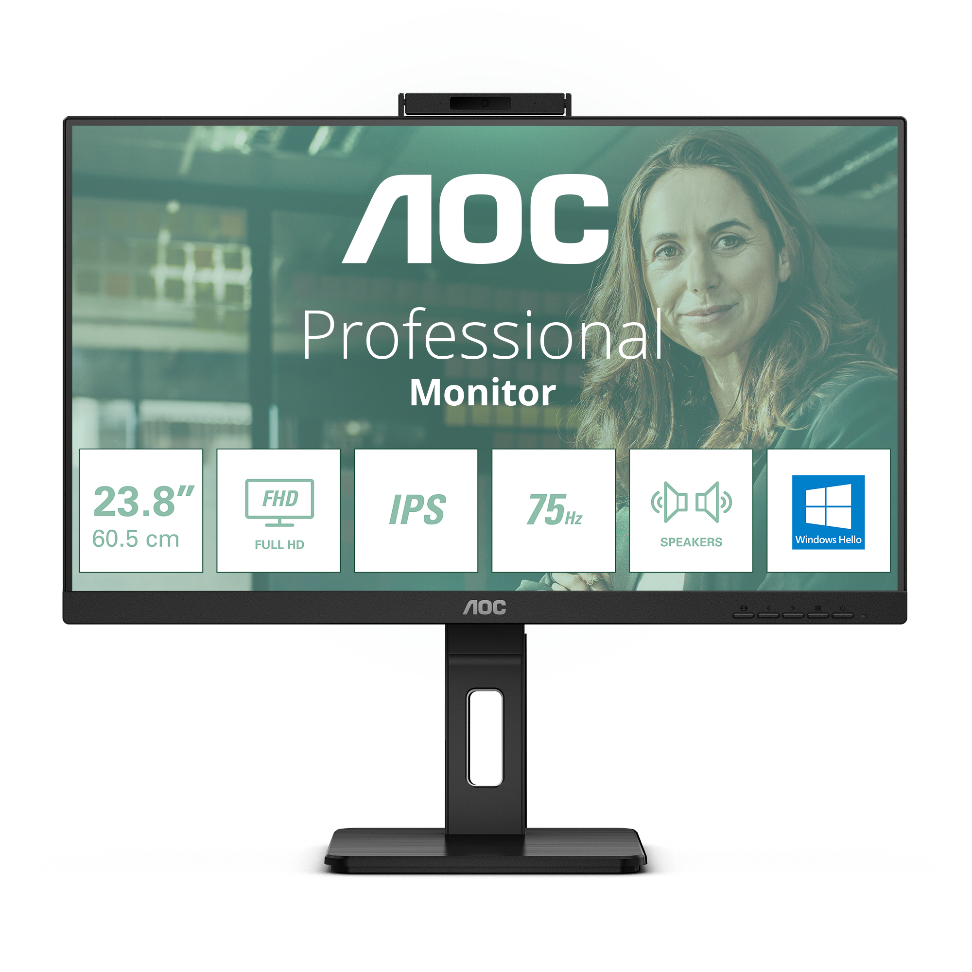 AOC Pro-line 24P3QW - P3 Series - LED-Monitor - 61 cm (24")
