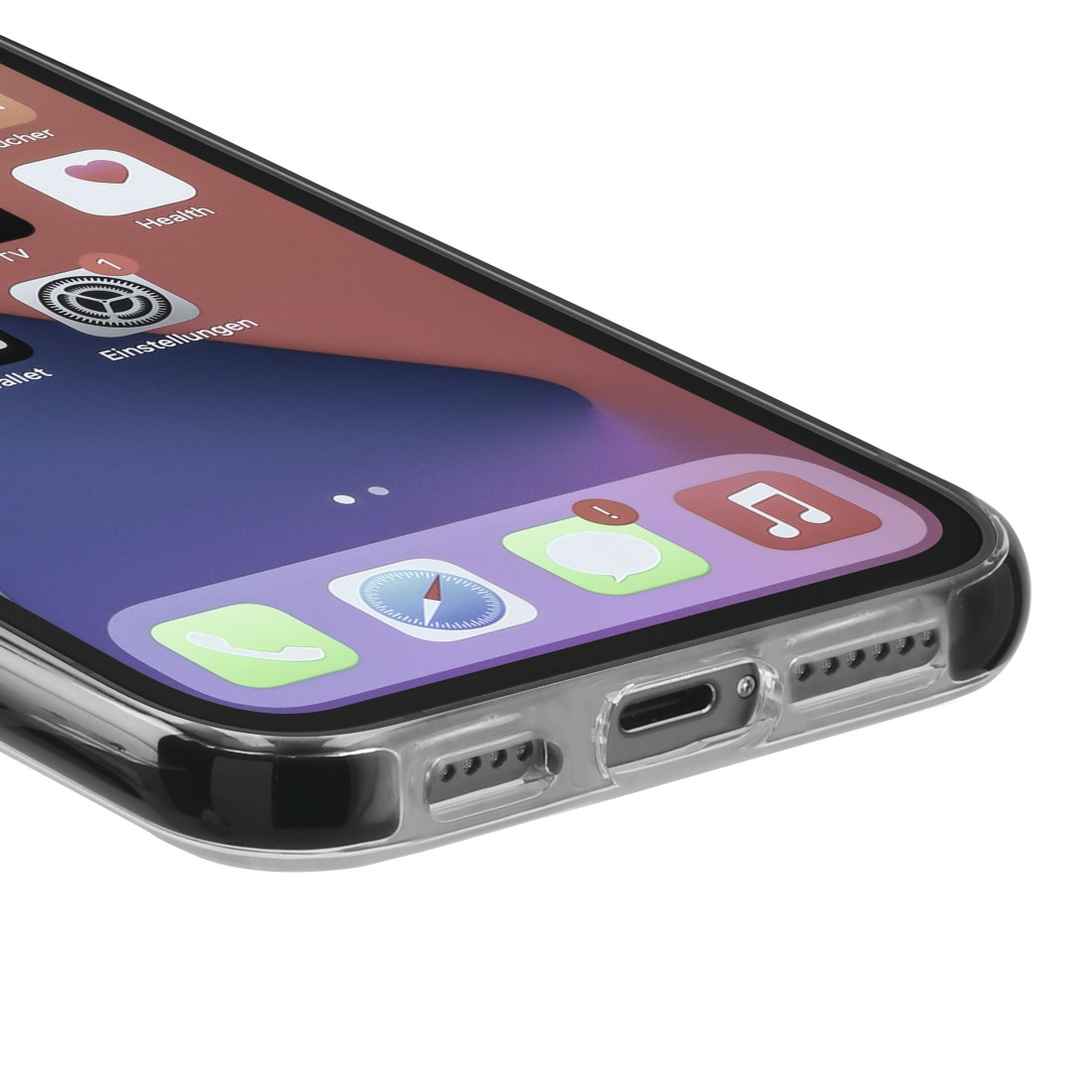 Hama 00196986, Cover, Apple, iPhone 13 Pro Max, Schwarz, Transparent