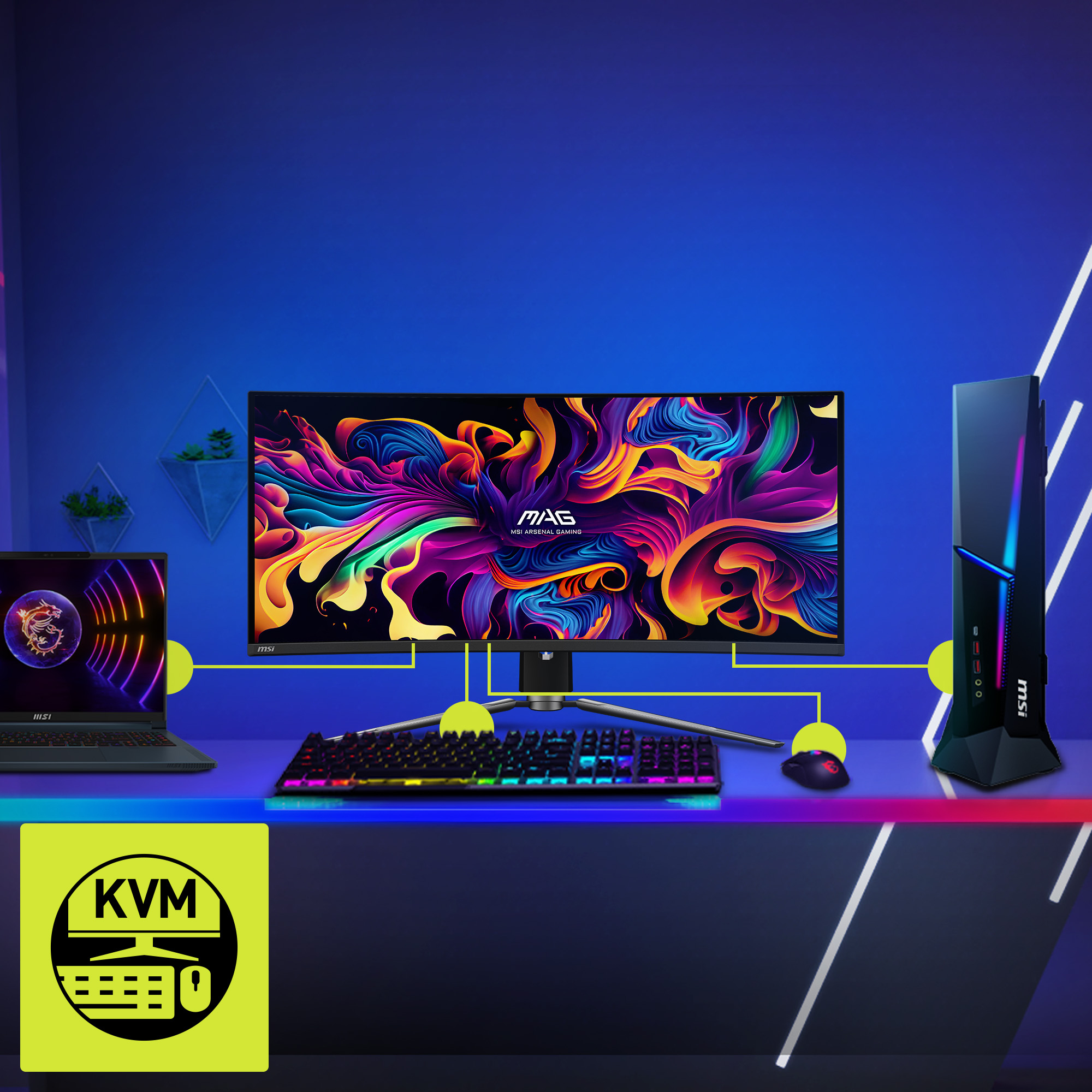 MSI MAG 341CQPDE QD-OLED curved, 34" UWQHD QD-OLED, 175Hz, 0.03ms, 1800R