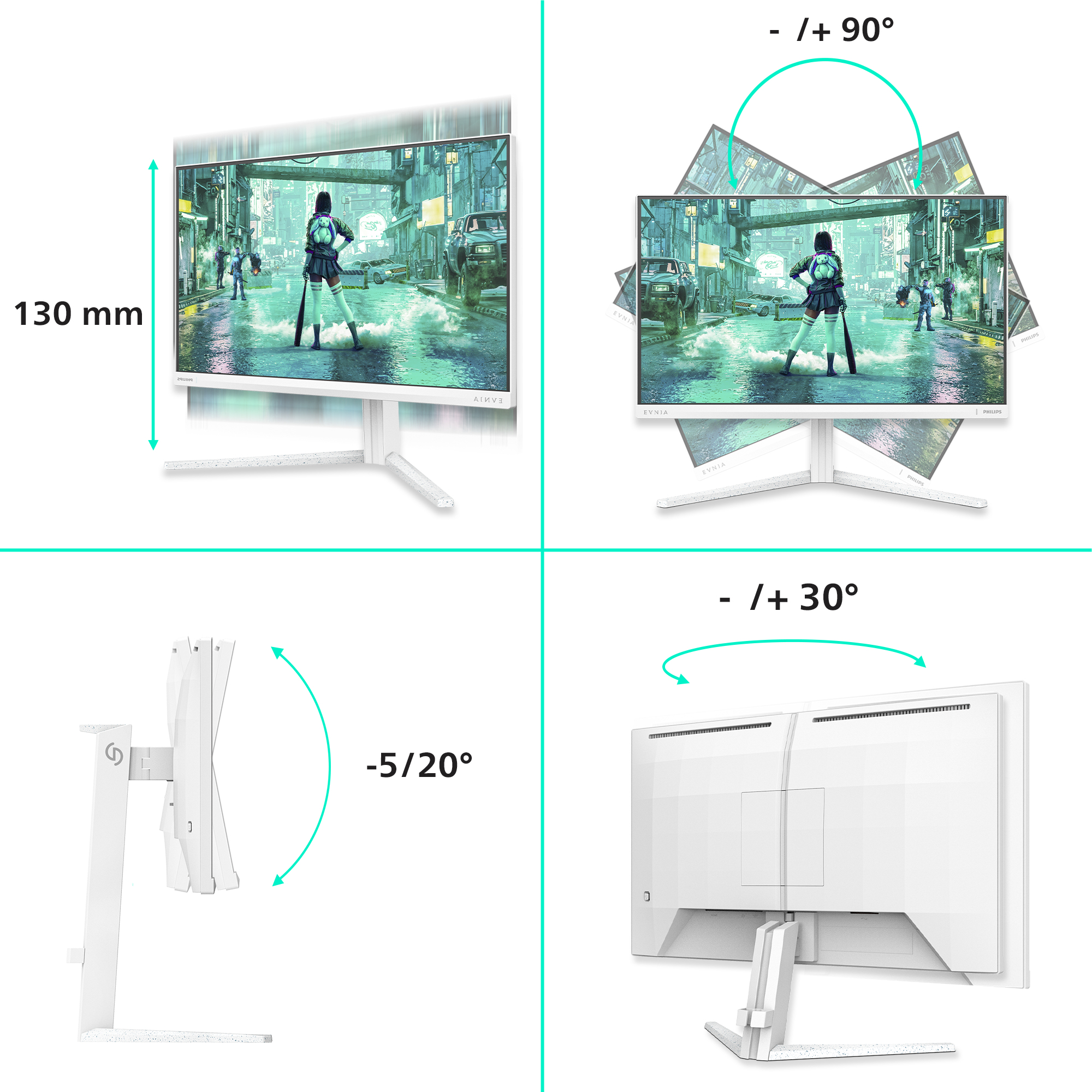 Philips Evnia 3000 24M2N3201P - LED-Monitor - Gaming - 61 cm (24")