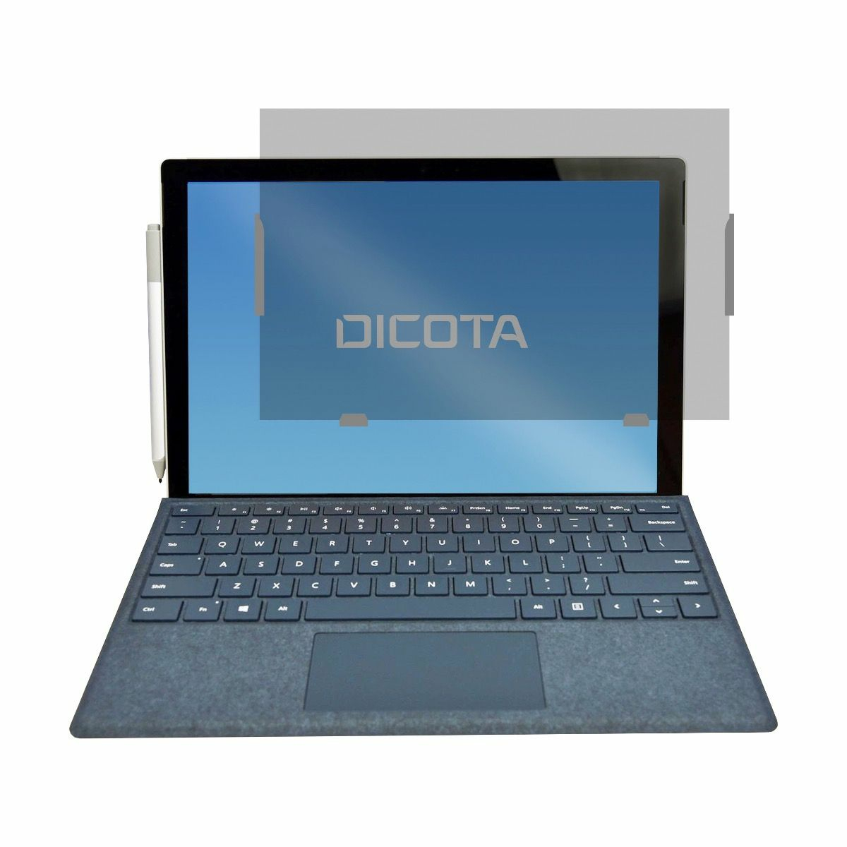 Dicota Blickschutzfilter für Tablet-PC - 2-Wege - Halter/Klebepunkte - Schwarz - für Microsoft Surfa