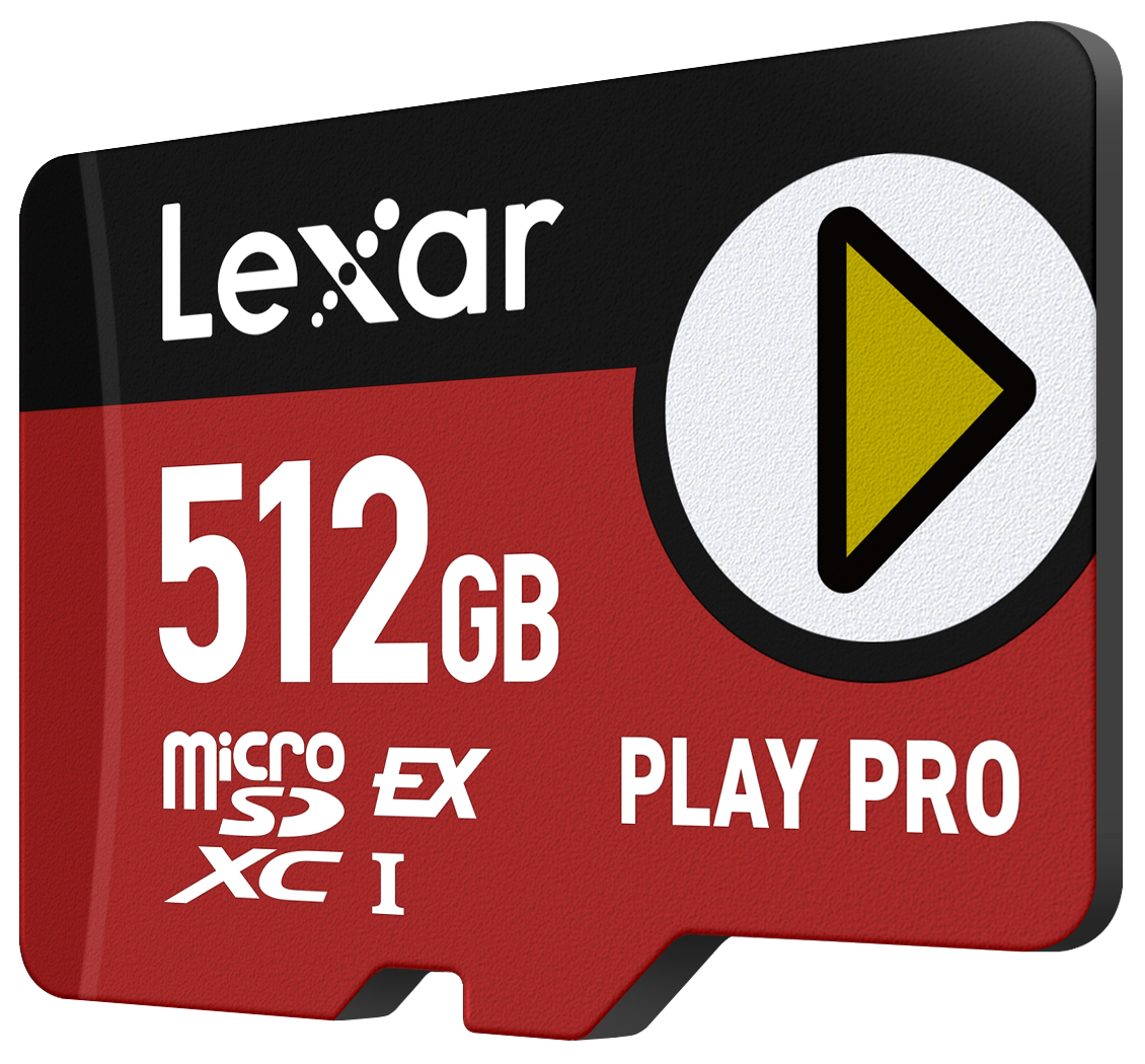 Lexar PLAY PRO microSDXC, 512 GB, MicroSDXC, Klasse 3, UHS-I, 900 MB/s, 600 MB/s