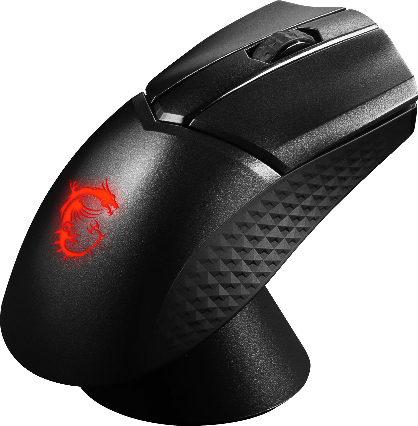 MSI Clutch GM31 - Maus - ergonomisch - optisch - 6 Tasten - kabellos - 2.4 GHz - kabelloser Empfänge