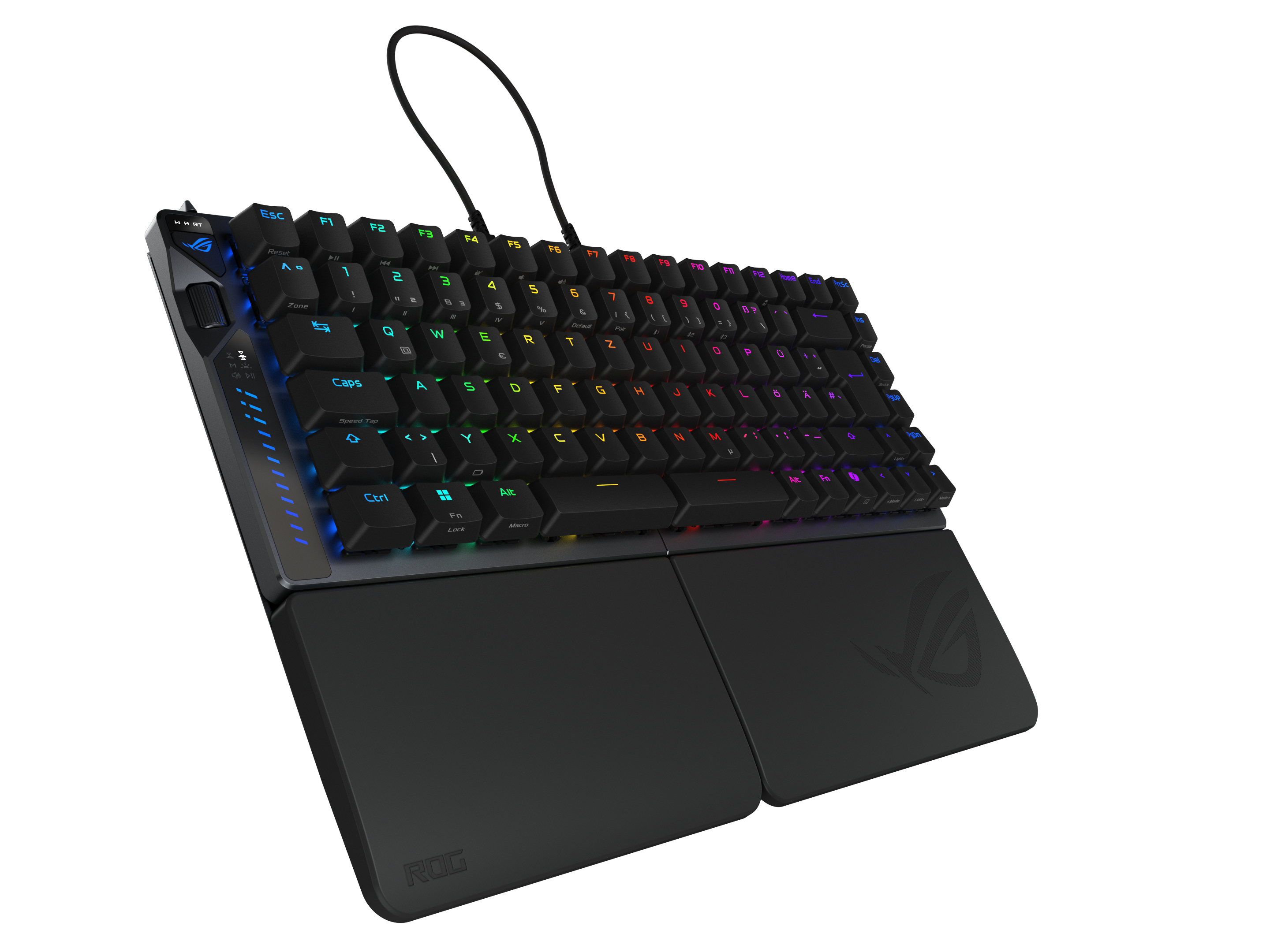 ASUS ROG Falcata, Verkabelt & Kabellos, USB + RF Wireless + Bluetooth, Magnetic-mechanical key switc