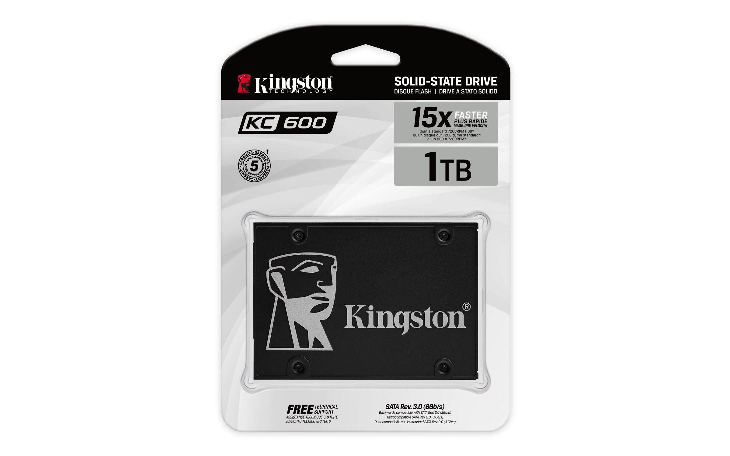 Kingston SSDNow KC600 1024GB, 2.5" / SATA 6Gb/s