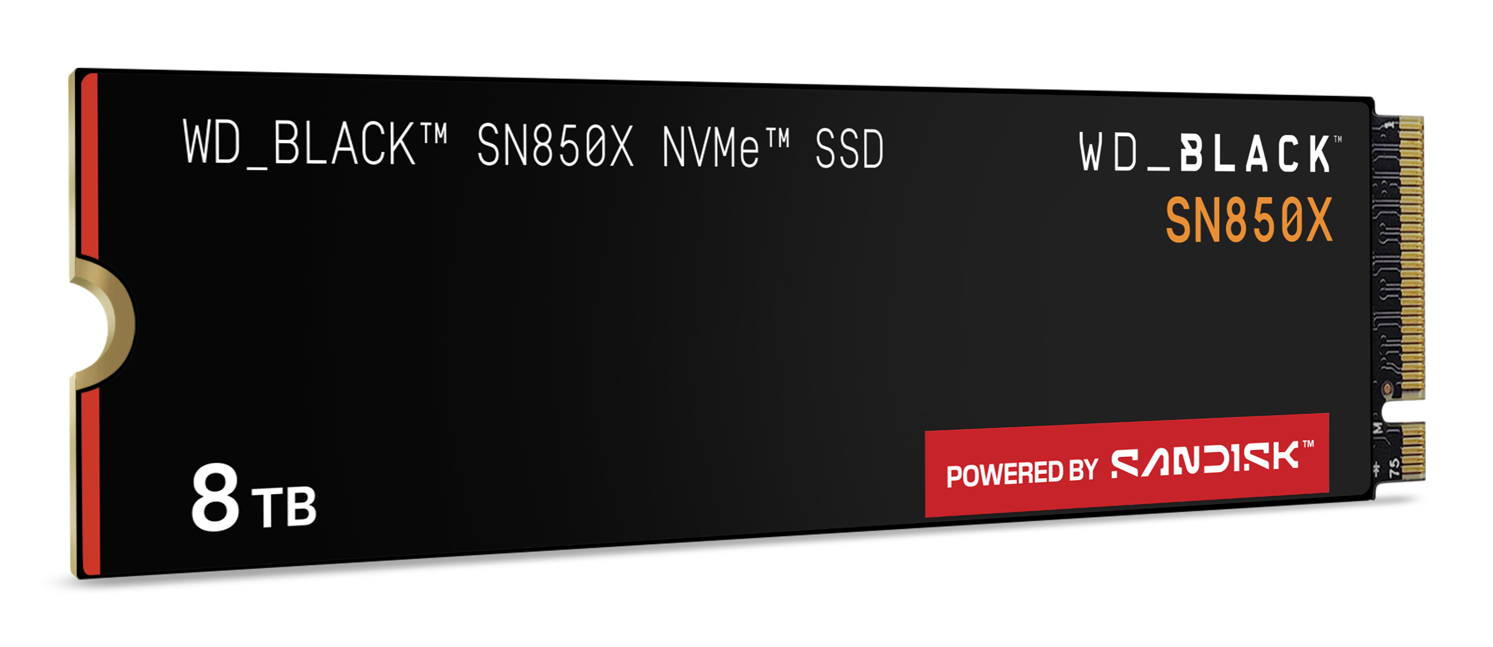 WD_BLACK SN850X WDS800T2X0E-00CDD0 - SSD - verschlüsselt - 8 TB - intern - M.2 2280 - PCIe 4.0 x4 (N