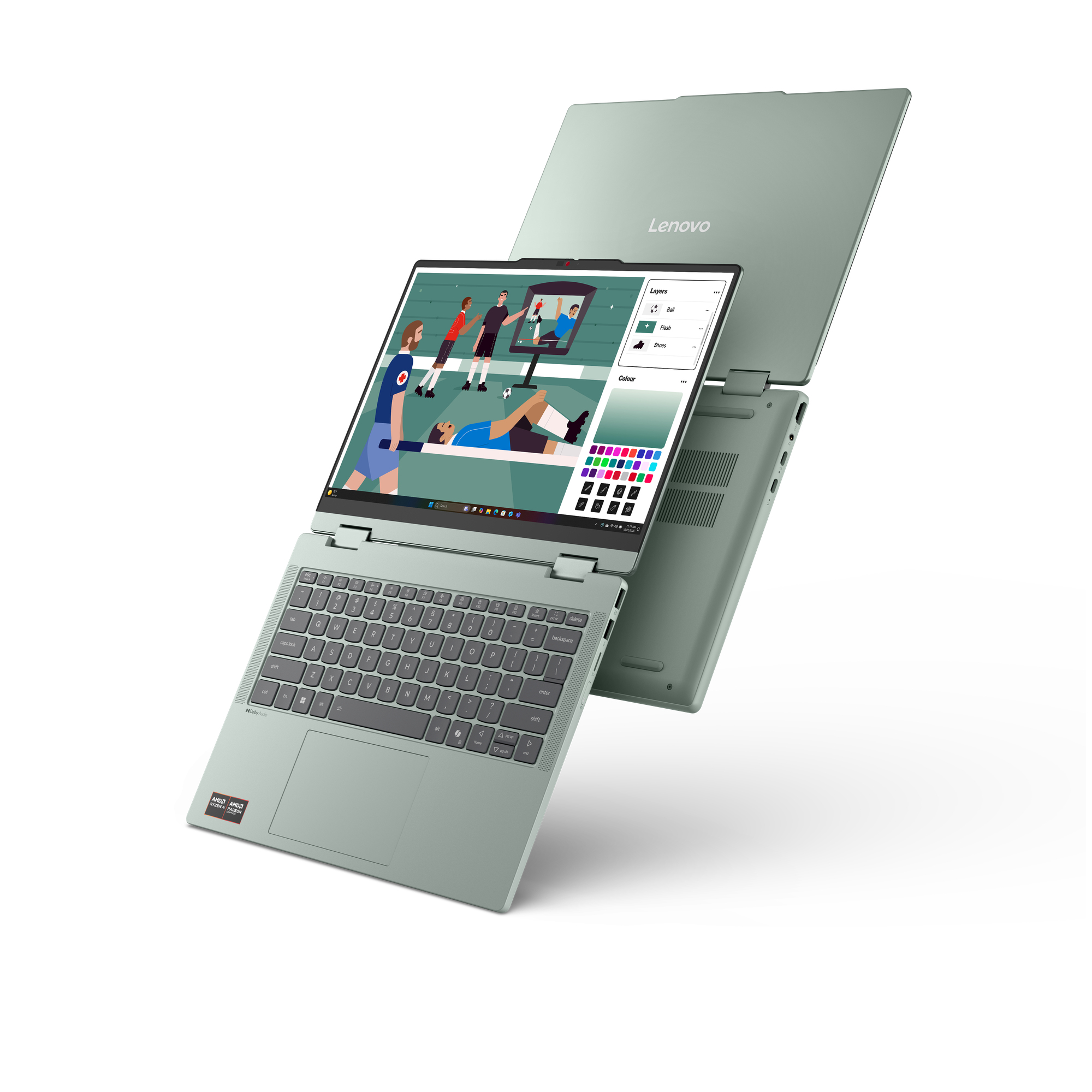 Lenovo IdeaPad 5 2-in-1 14AGP11 83UH - Flip-Design - AMD Ryzen AI 5 430 / 2 GHz - Win 11 Home - Rade