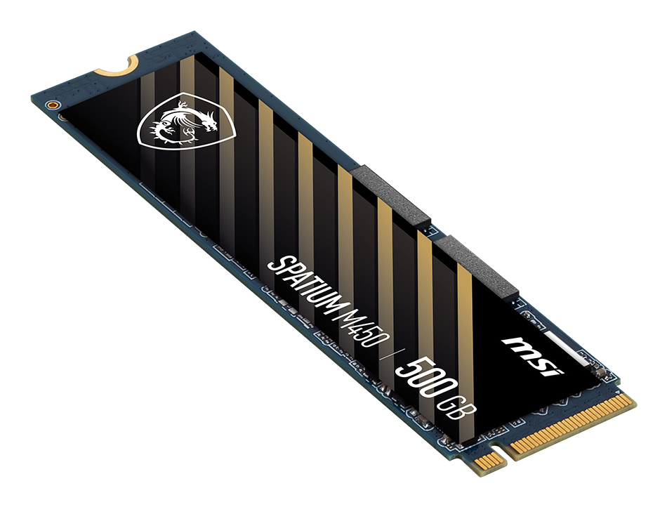 MSI Spatium M450 PCIe 4.0 NVMe M.2 500GB V1, 500 GB, M.2, 3000 MB/s