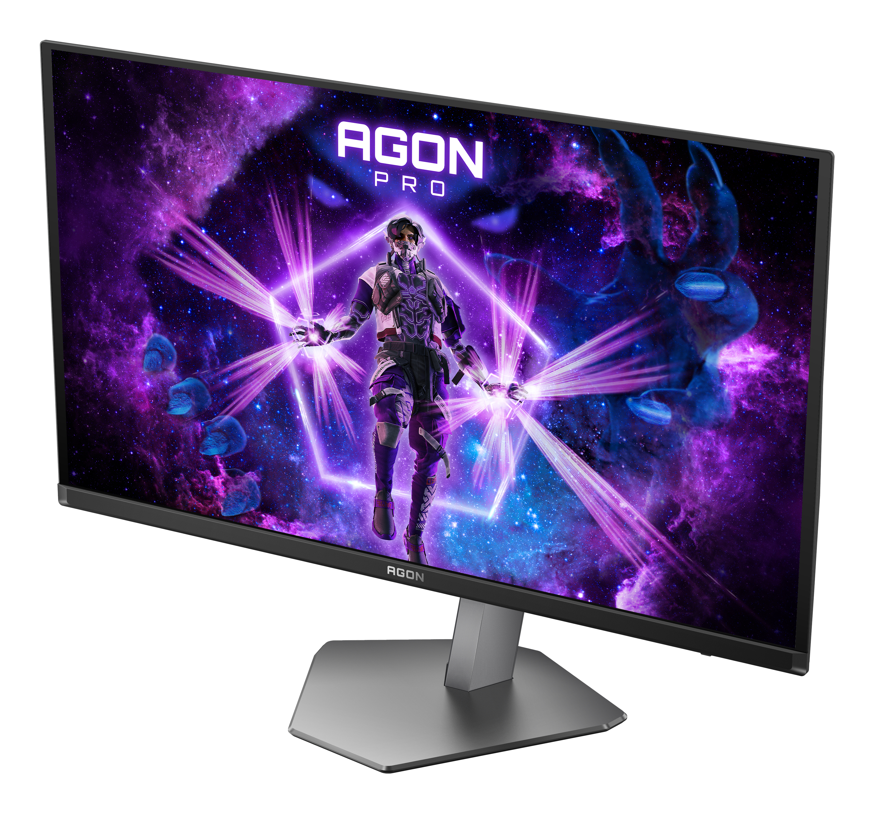 AOC AGON PRO AG276QKD2, 67,3 cm (26.5"), 2560 x 1440 Pixel, Quad HD, QD-OLED, 0,03 ms, Schwarz, Grau