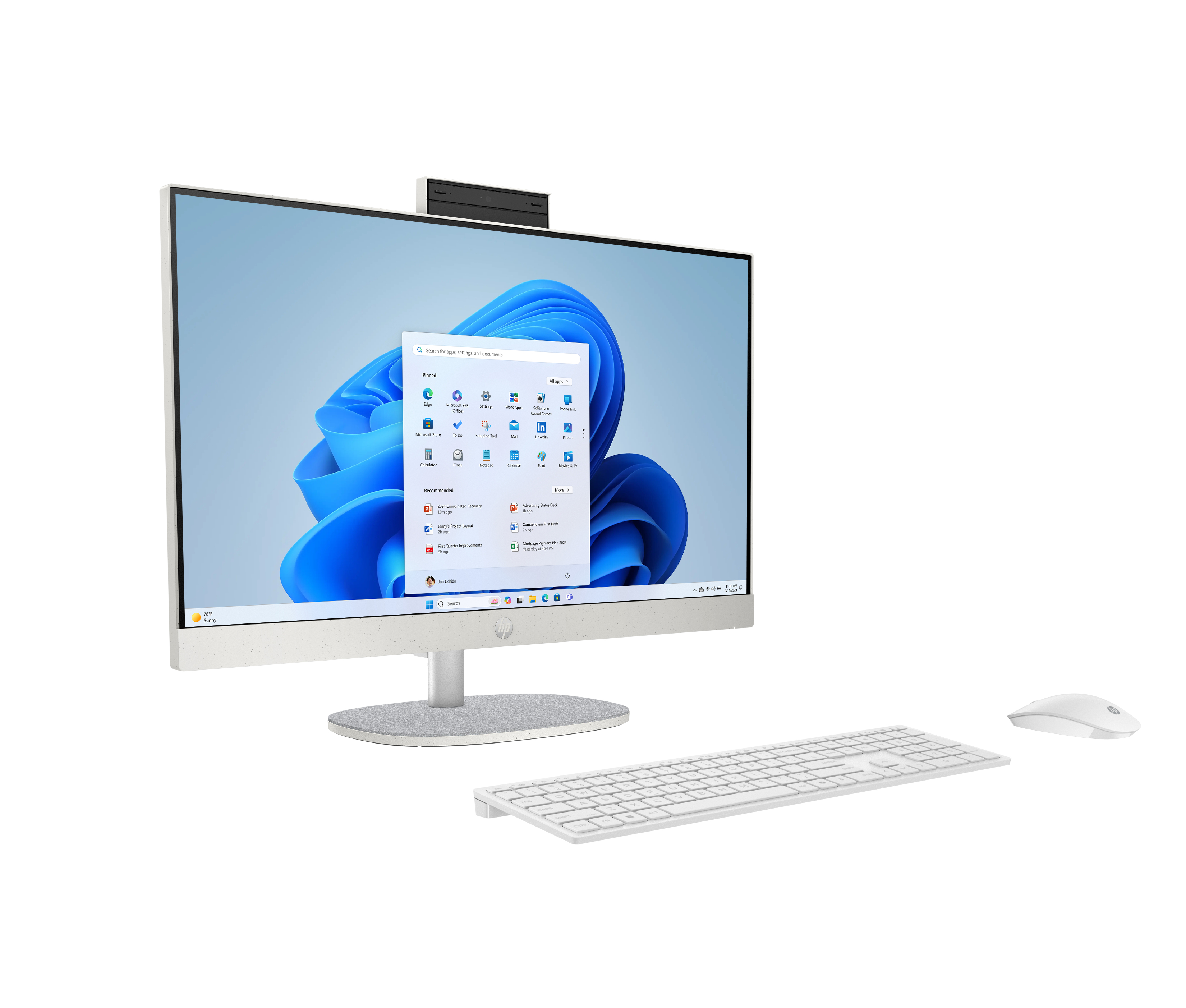 HP AI 27-cr2455ng - All-in-One (Komplettlösung) - Core Ultra 5 225U / 1.5 GHz - RAM 32 GB - SSD 1 TB
