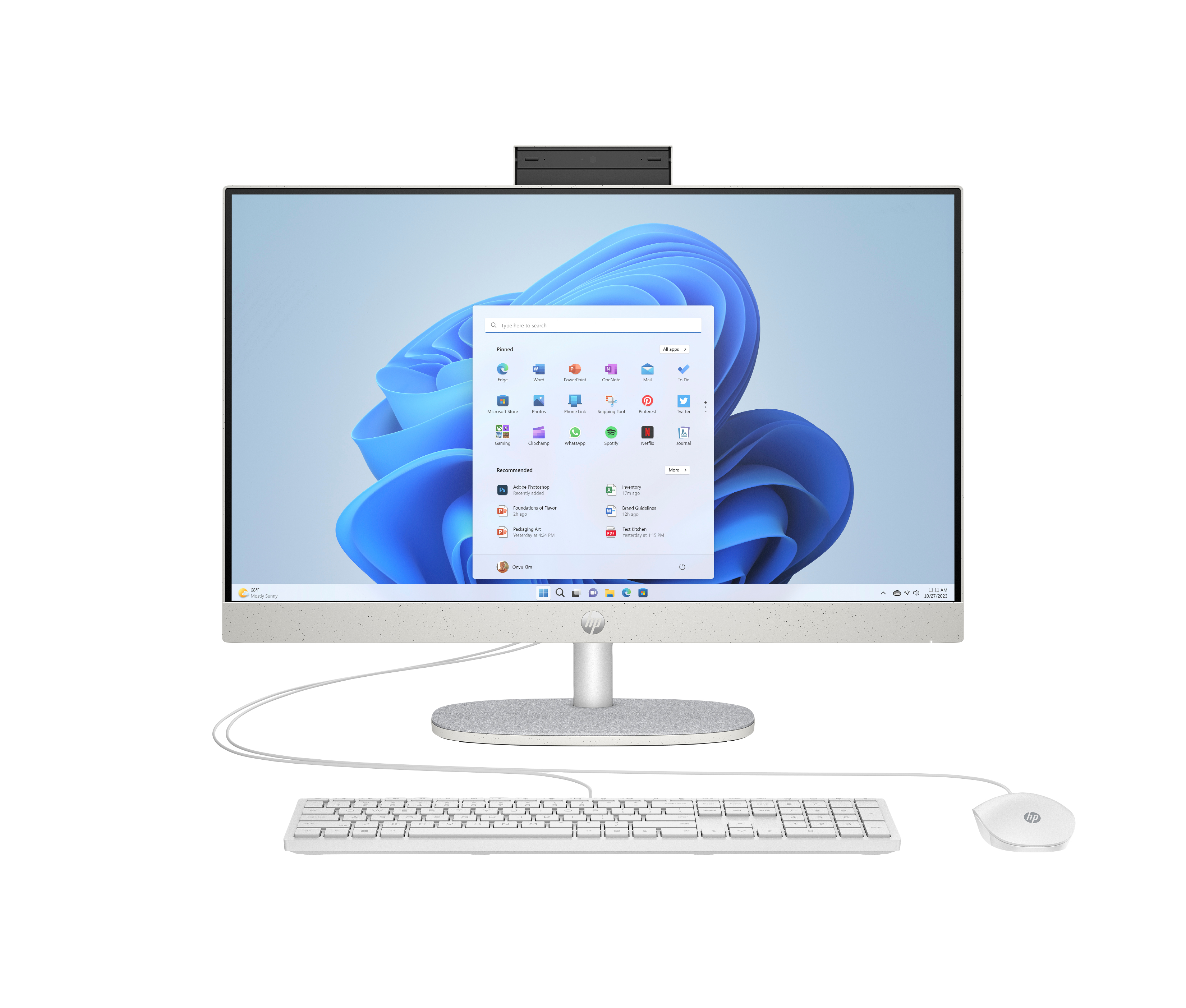 HP 23.8 inch All-in-One 24-cr0252ng PC, 60,5 cm (23.8"), Full HD, Intel® Core? i5, 16 GB, 512 GB, Fr