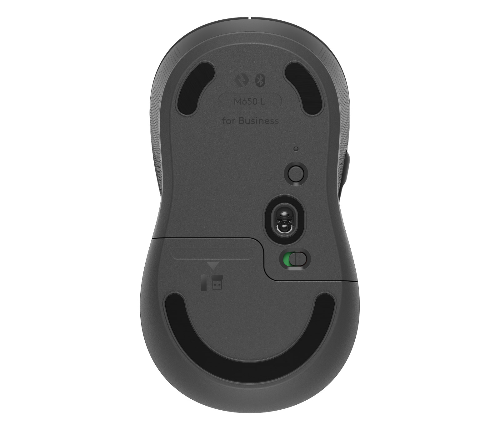 Logitech Signature M650 for Business Large, Graphite, Logi Bolt, USB/Bluetooth