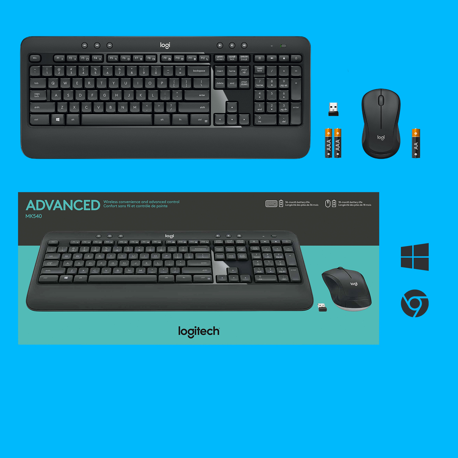 Logitech MK540 Advanced - Tastatur-und-Maus-Set